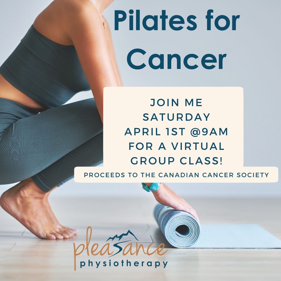 🌷 Spring is coming and April is Cancer Awareness Month 🌸
Why not kick start the season with some Pilates for a good cause!

I will be doing a virtual group class Saturday, April 1st @ 9am.  This will be a class for all levels, no experience needed.