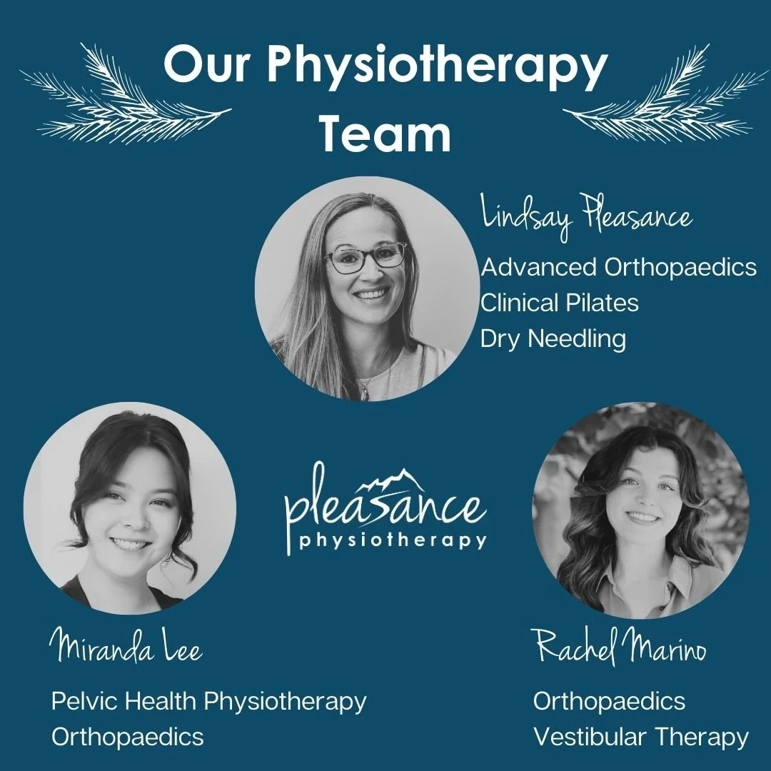 Let's meet our physio crew!
We have a well rounded team at Pleasance Physiotherapy to cover a wide range of issues and expertise!

👉Miranda: Our pelvic health physio expert! See her for all things pelvic health related (pre/post natal care, pelvic p