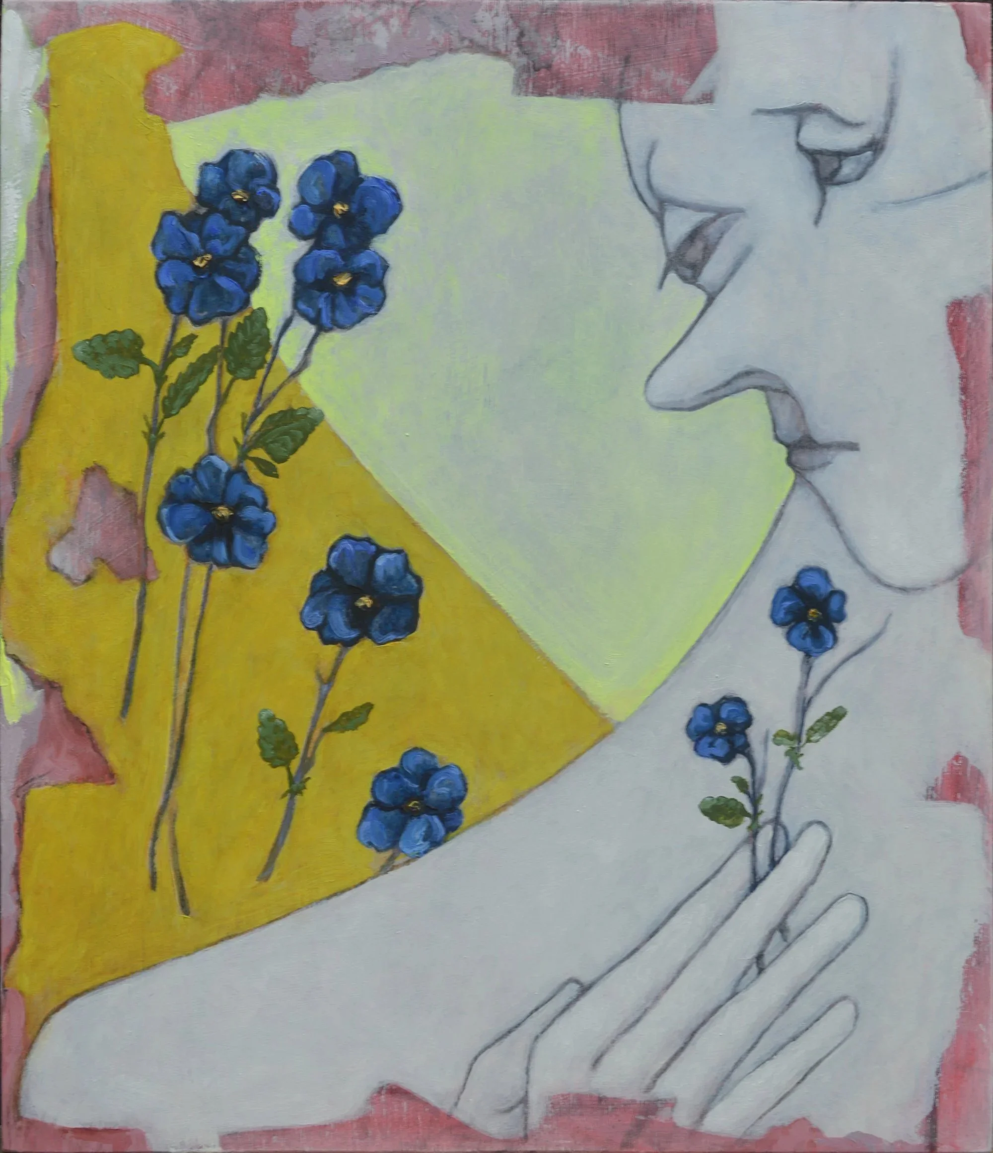 Inadvertent Portrait of a Friend - 12x14