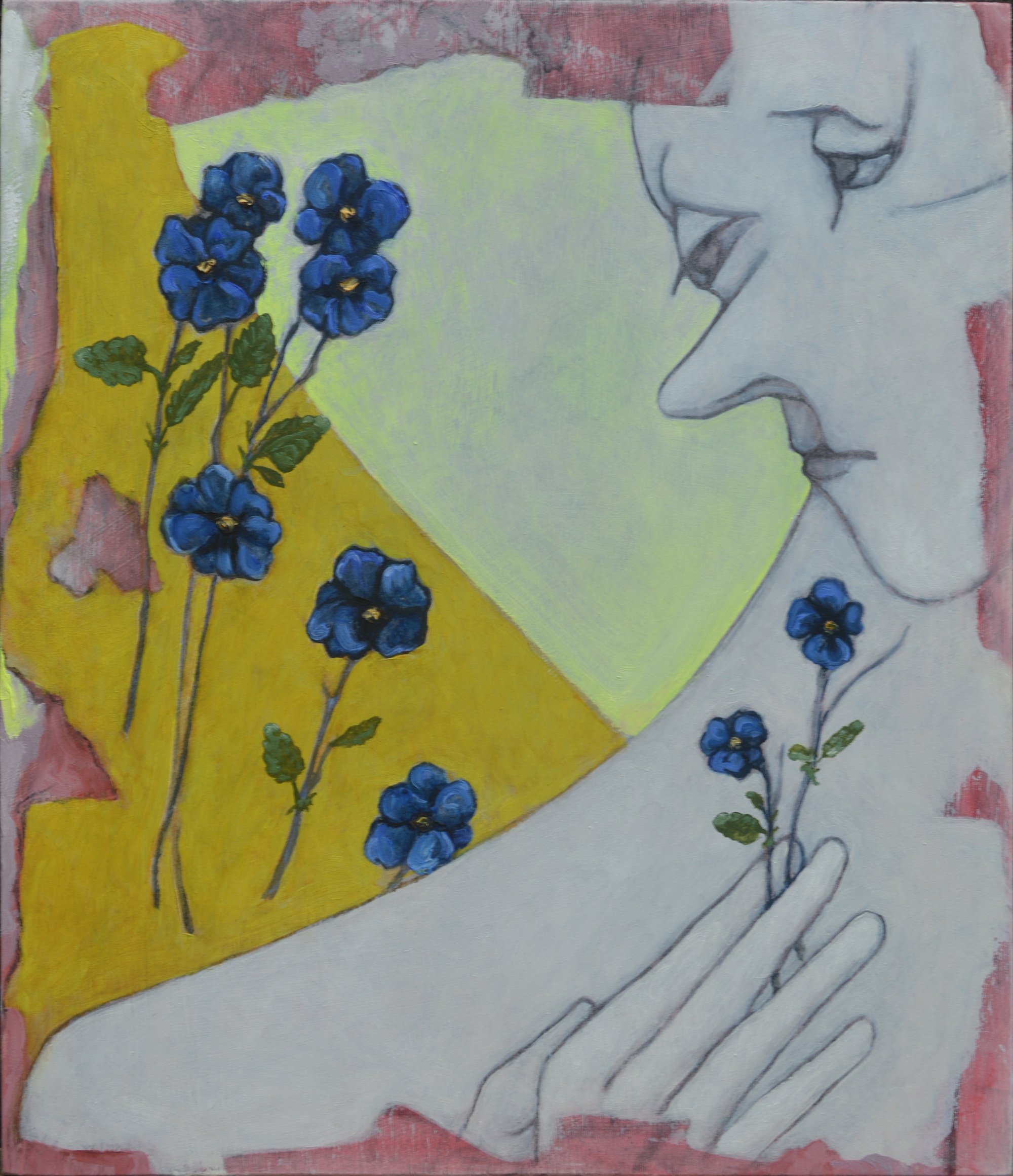 Inadvertent Portrait of a Friend - 12x14