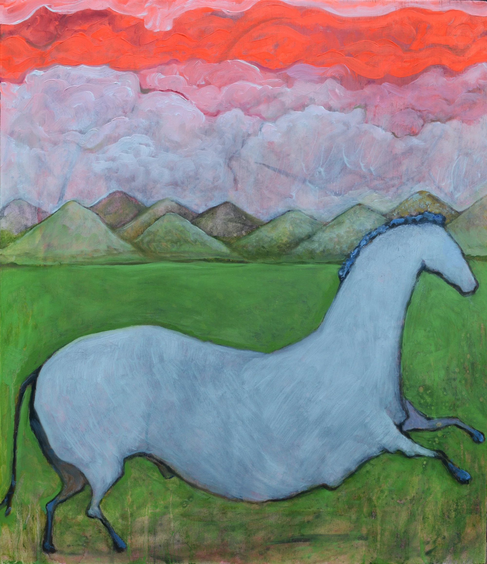 Christmas Horse - 12x12 (sold)