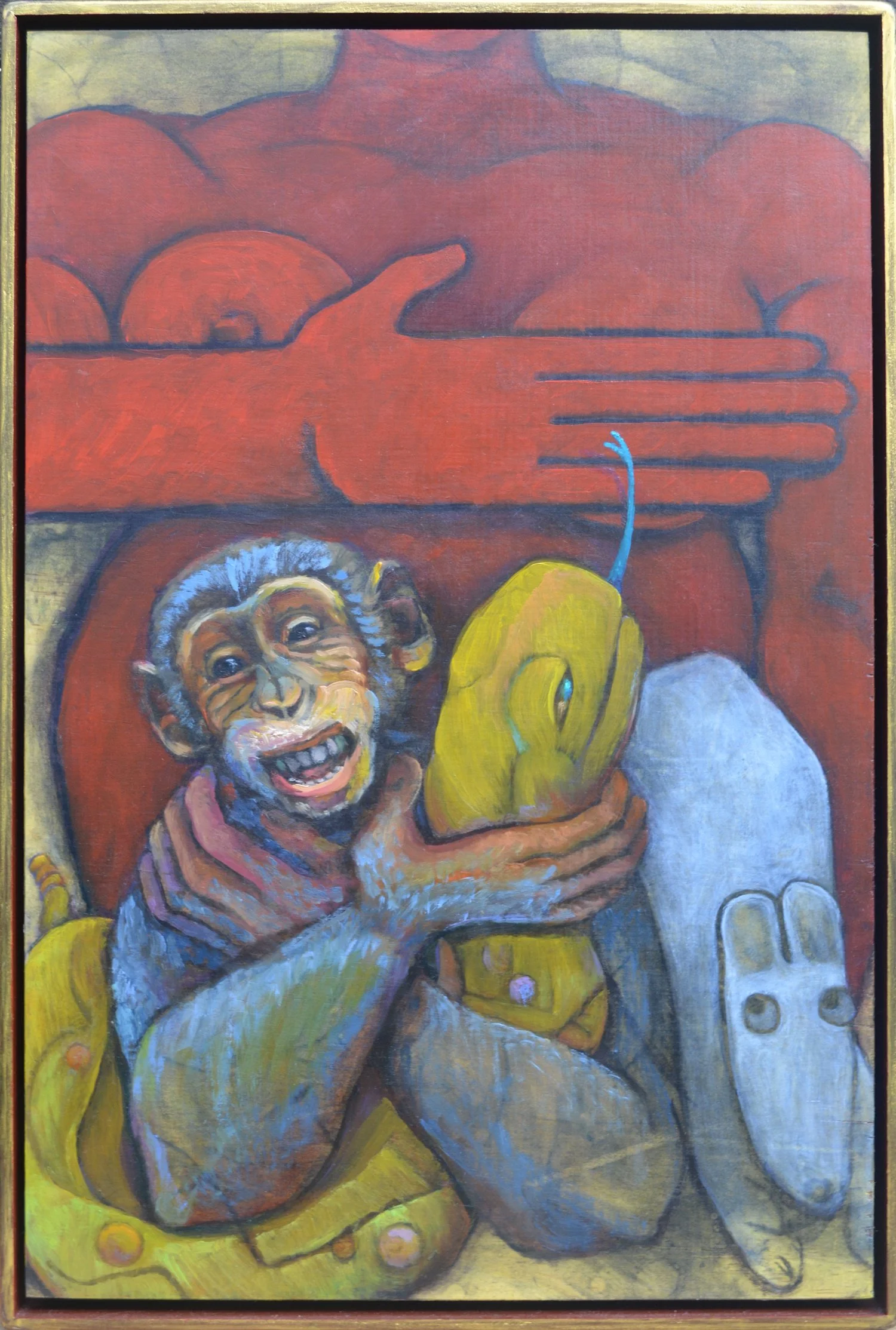 Monkey Holds the Snake - 12x18