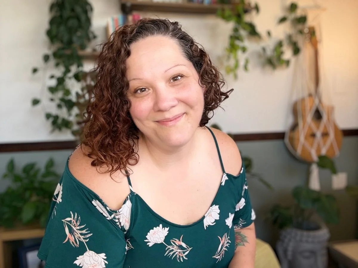 Kandace Ledergerber, Certified EMDR Therapist in Phoenix, smiling in her office