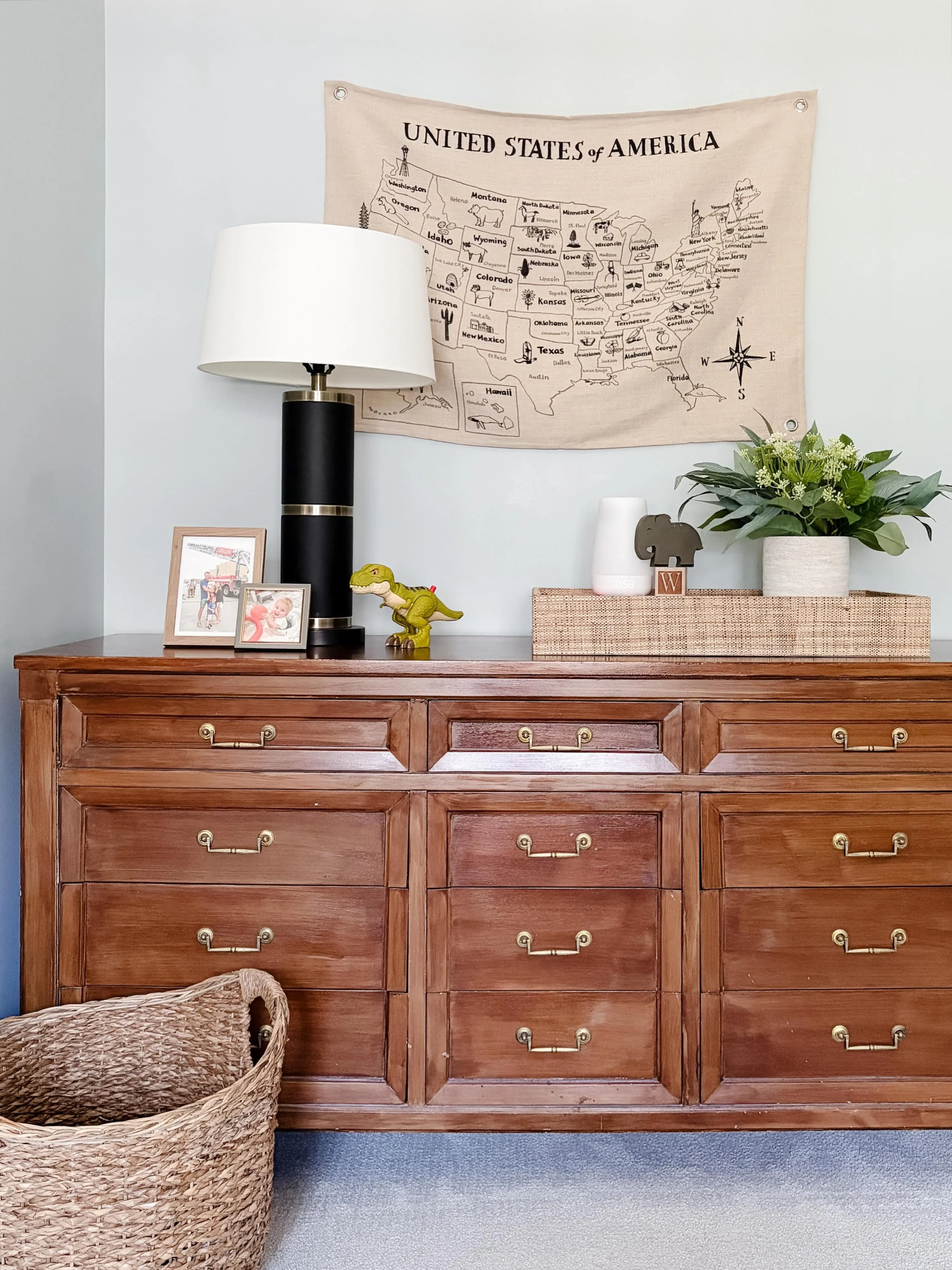 Is it just me or is does going from changing table to dresser feel so *big? And maybe it&rsquo;s because it&rsquo;s my baby, but as I&rsquo;m finding pieces from around the house to fill what was once the spot where we spent sooo much time, I can&rsq