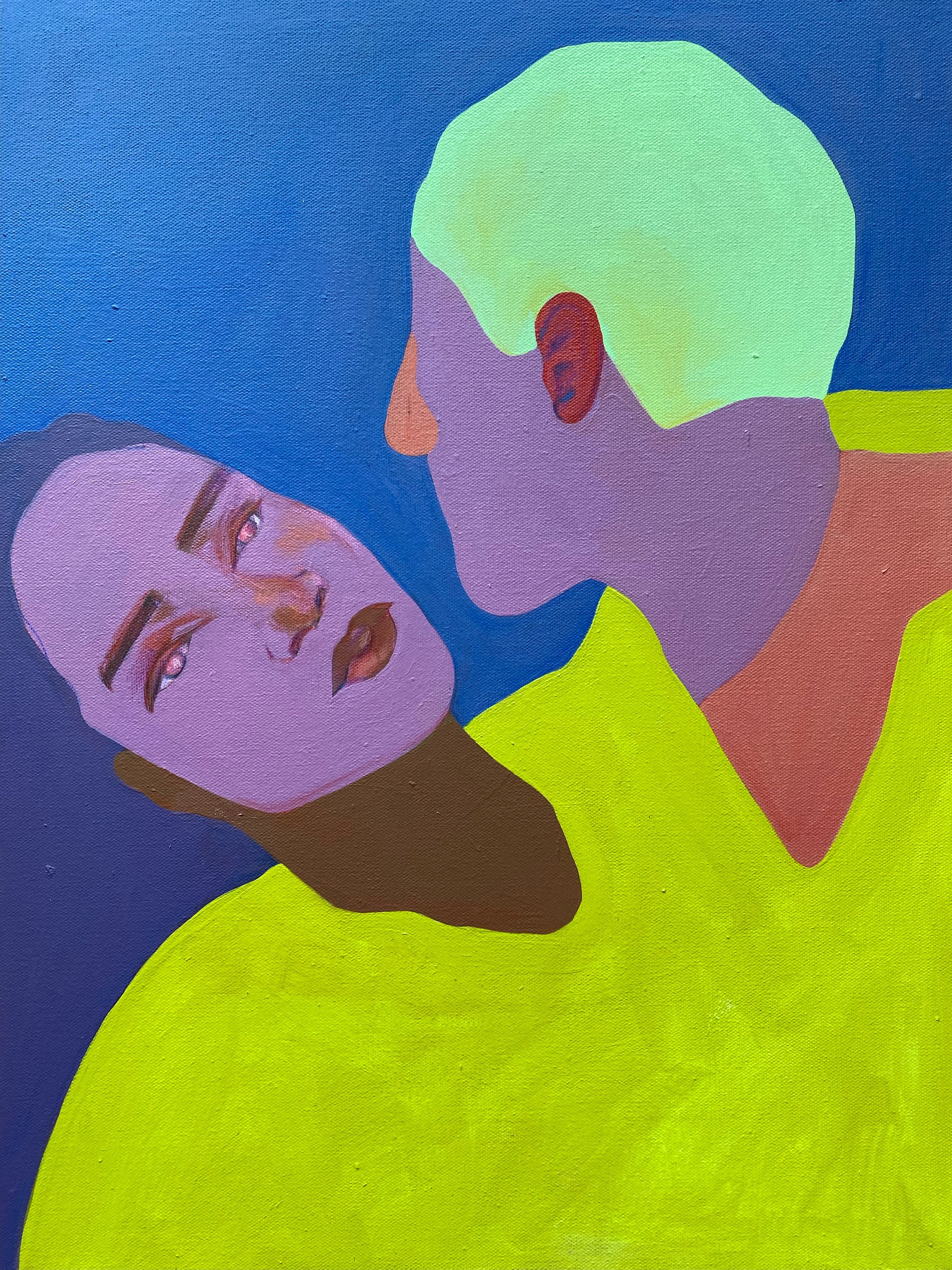 AS ONE | acrylic & color pencil on canvas| 
18 x 24"