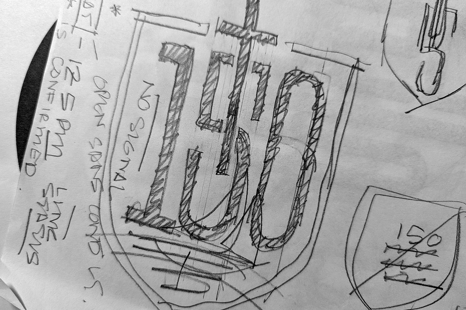Independent/2025/Client: Presbyterian Church in Canada/anniversary logo development sketches
