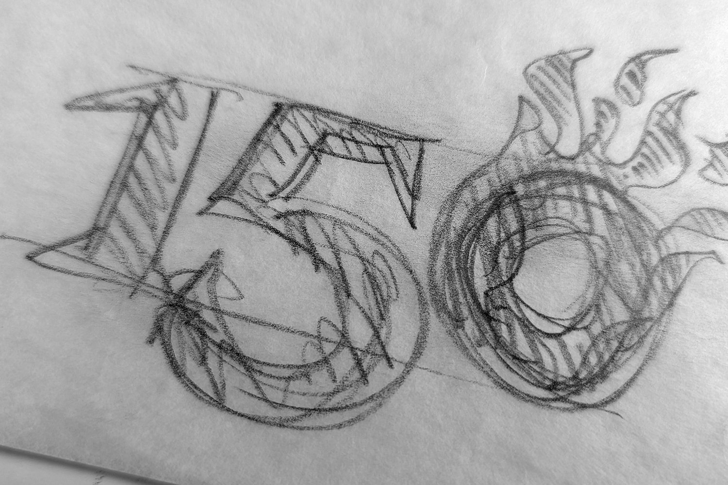 Independent/2025/Client: Presbyterian Church in Canada/anniversary logo development sketches