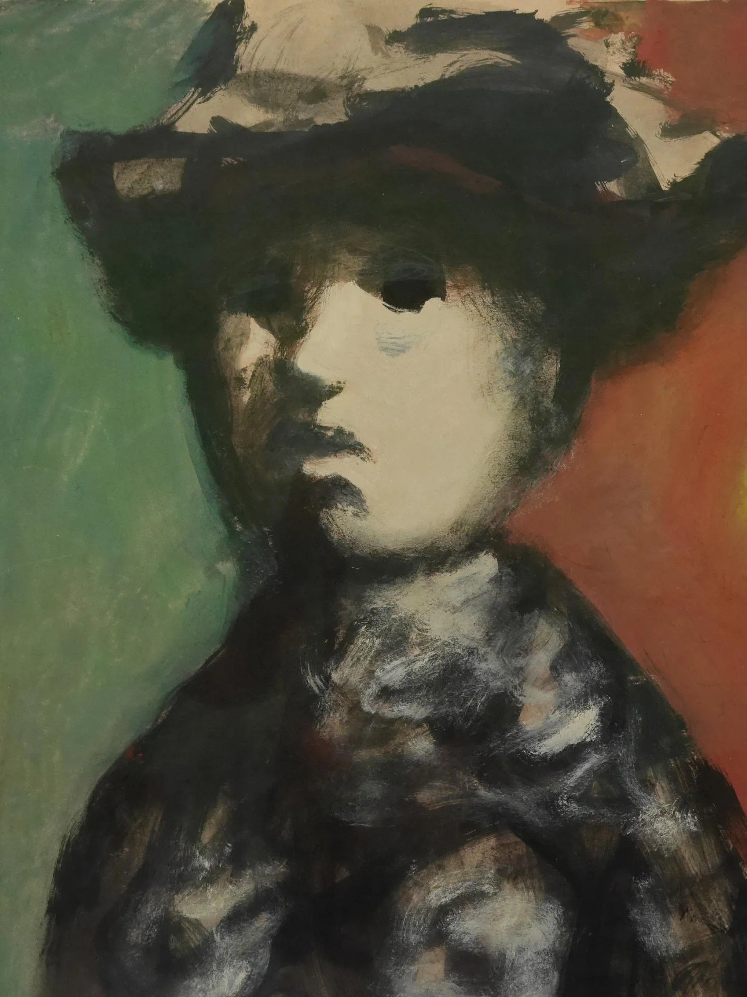 Female portrait attributed to Mario Sironi