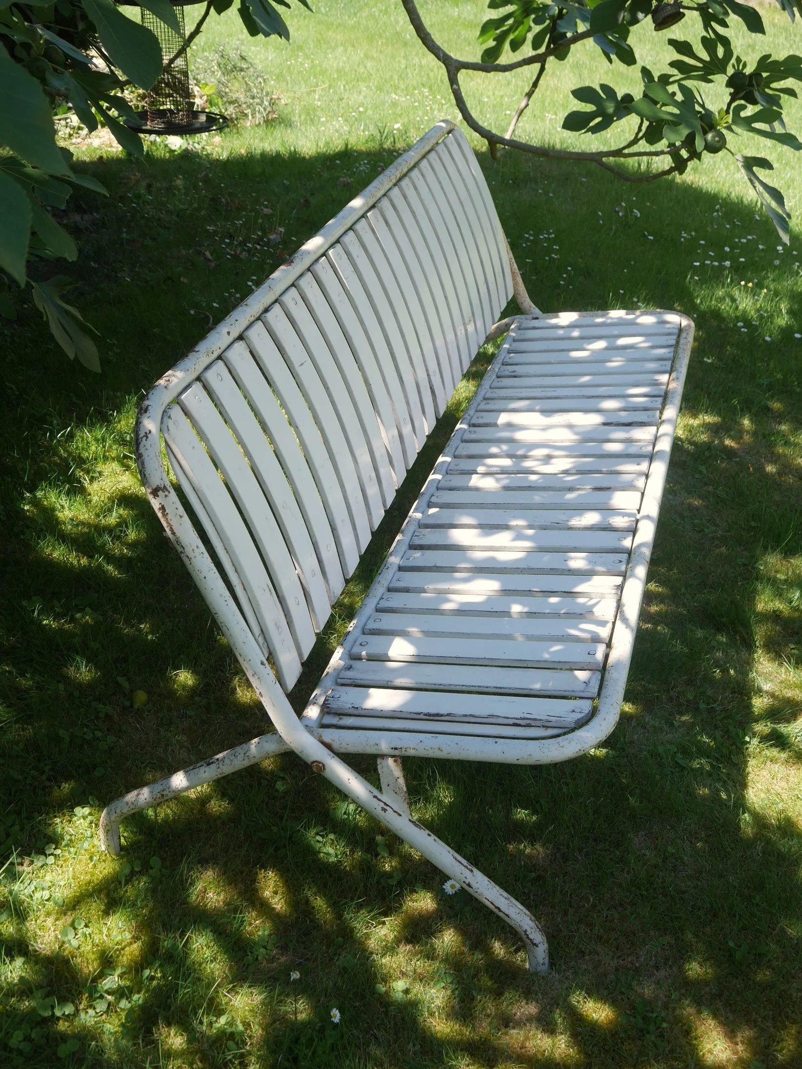 1970s French garden bench