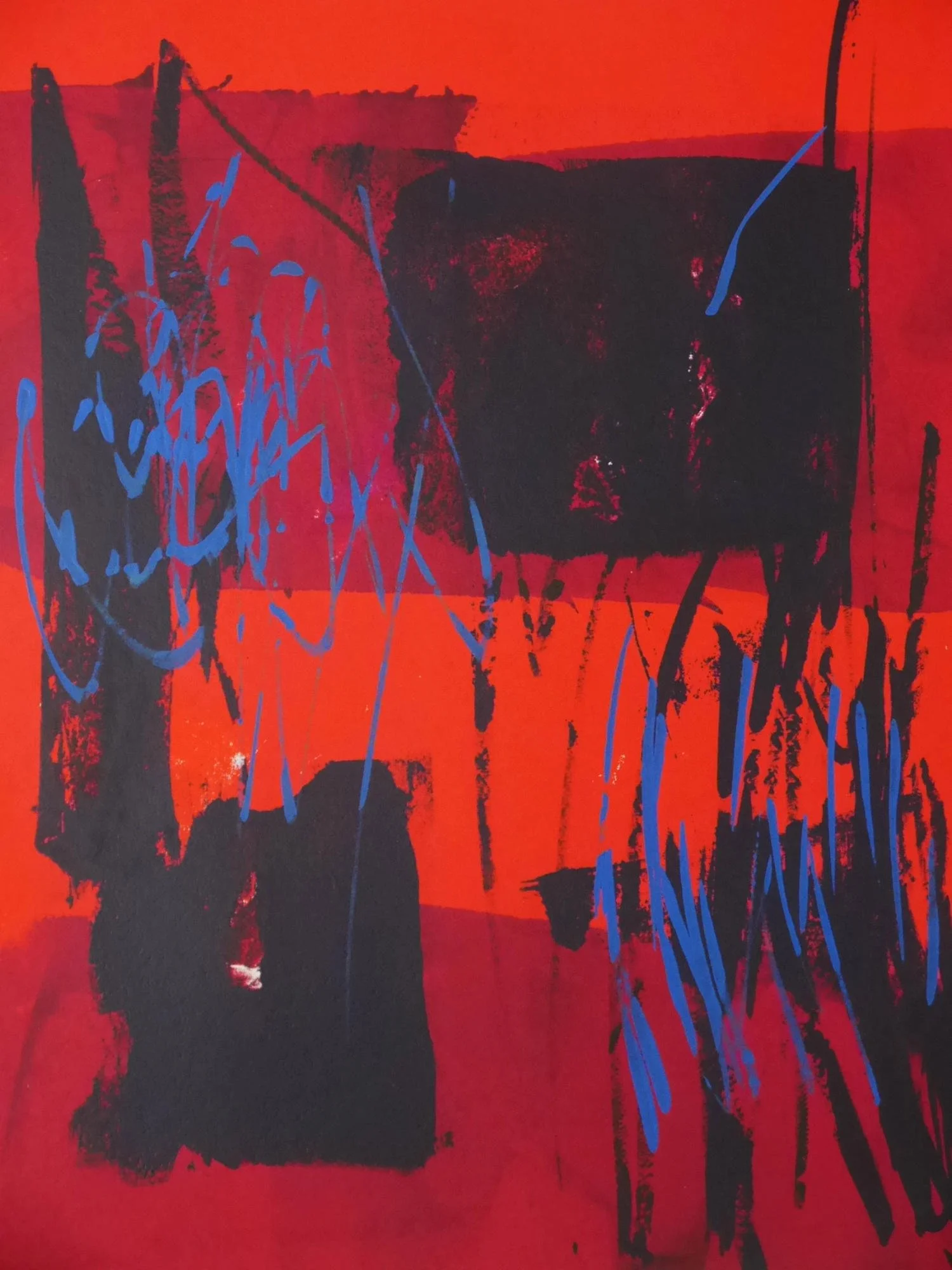Martyn Brewster abstract monoprint
