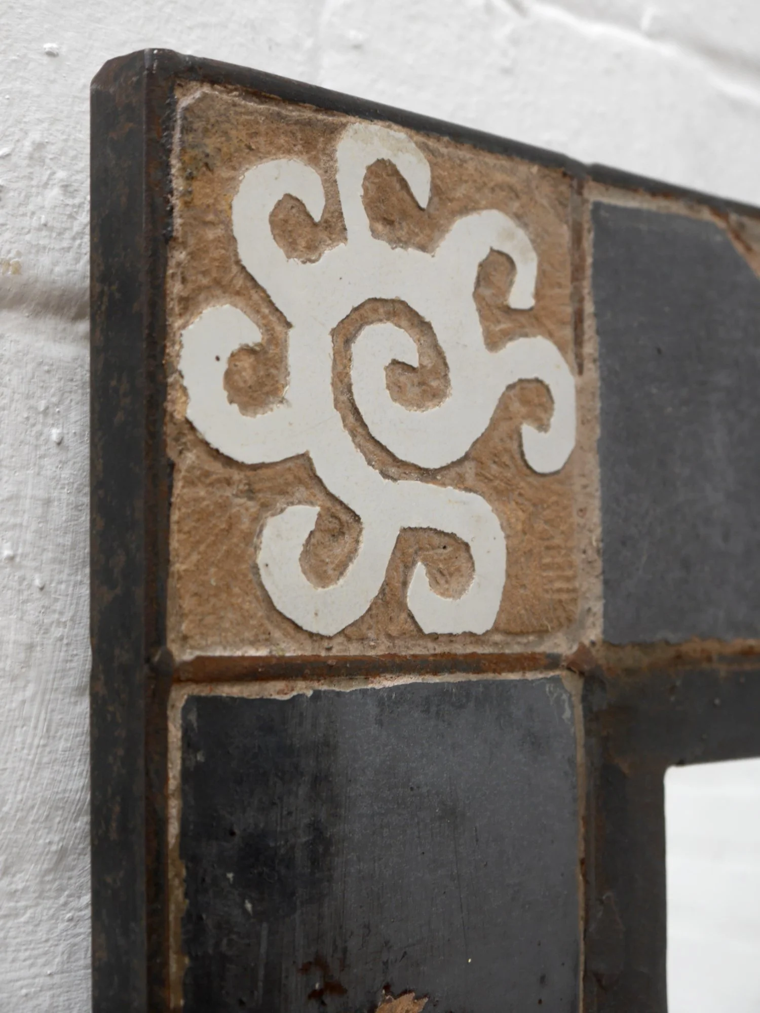 Vintage tiled mirror