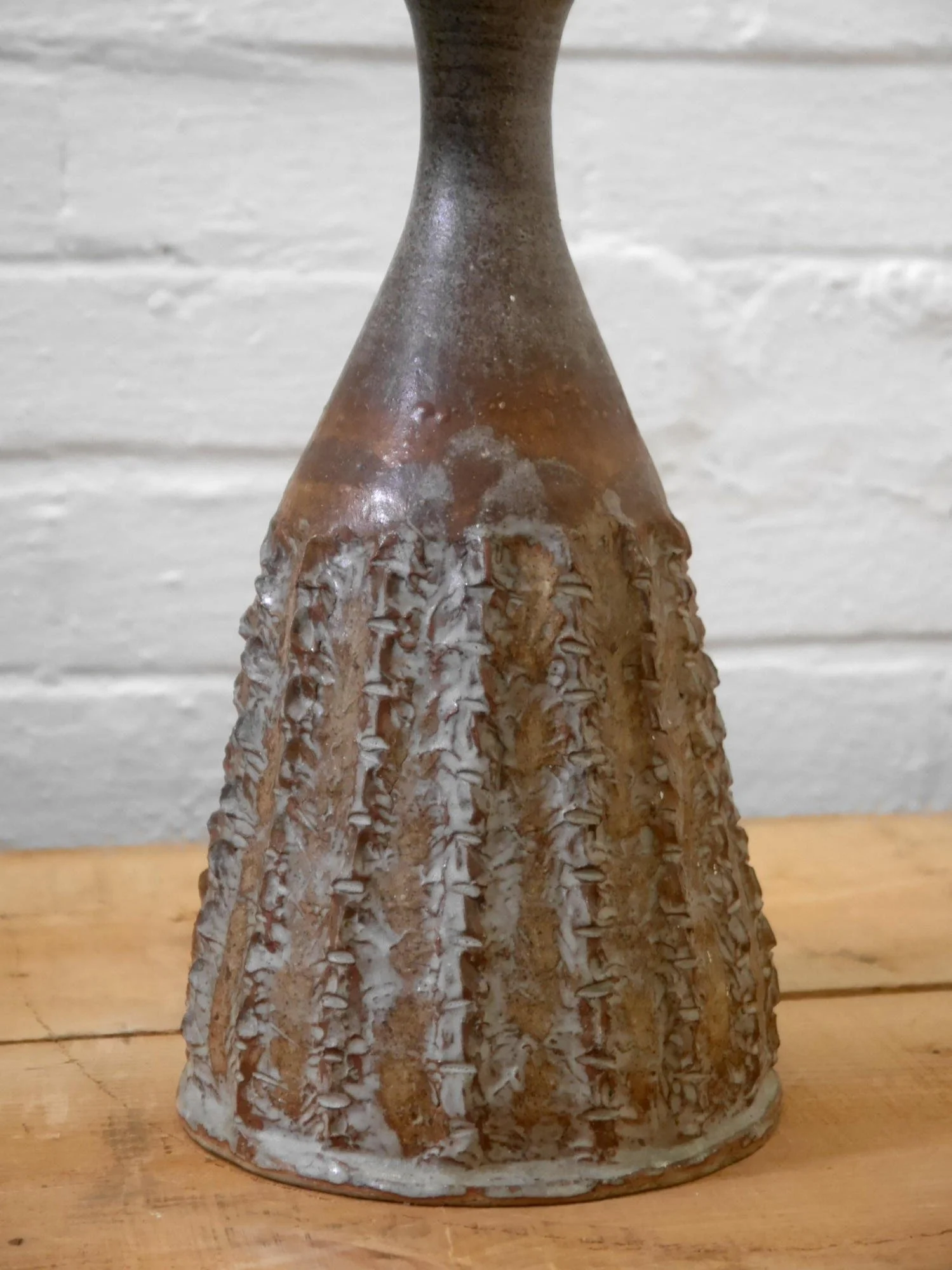 1970s studio pottery lamp