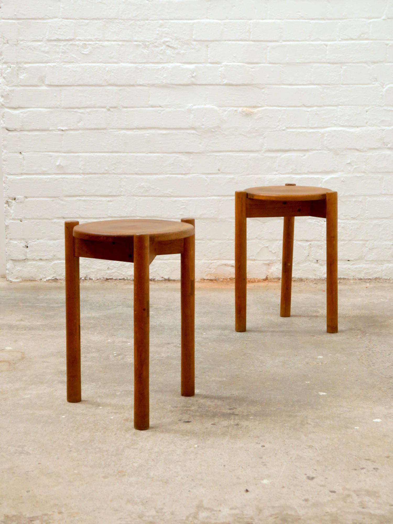 Pair of 1960s stools attributed to Ilmari Tapiovaara