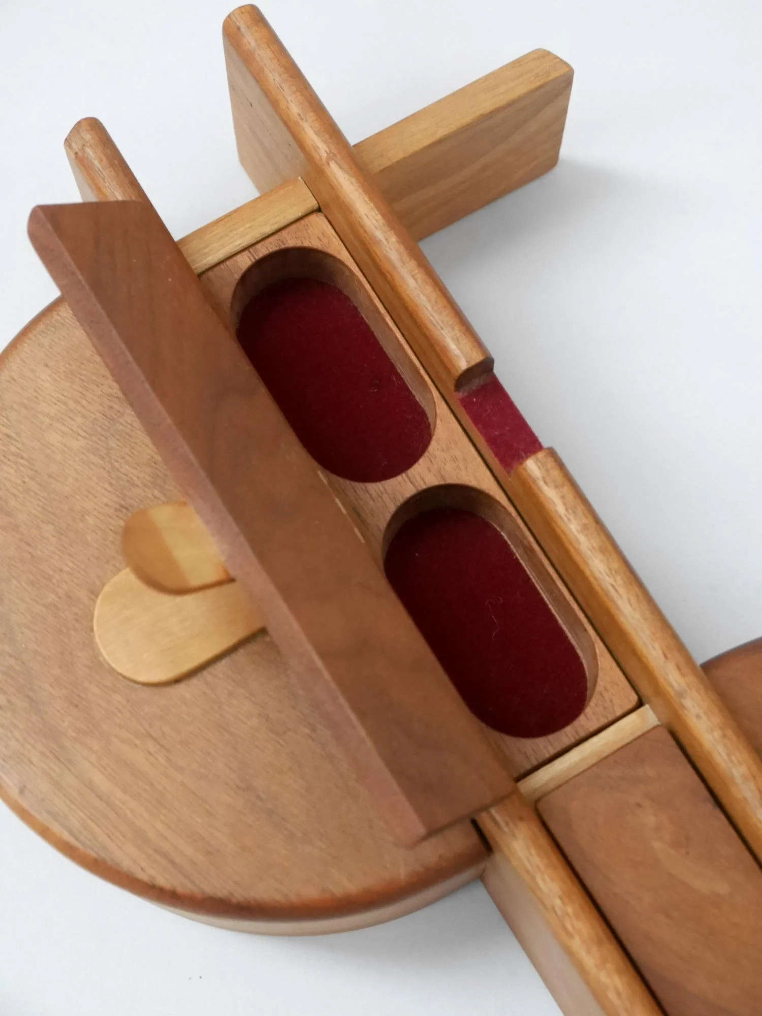 1970s Swedish wooden jewellery box