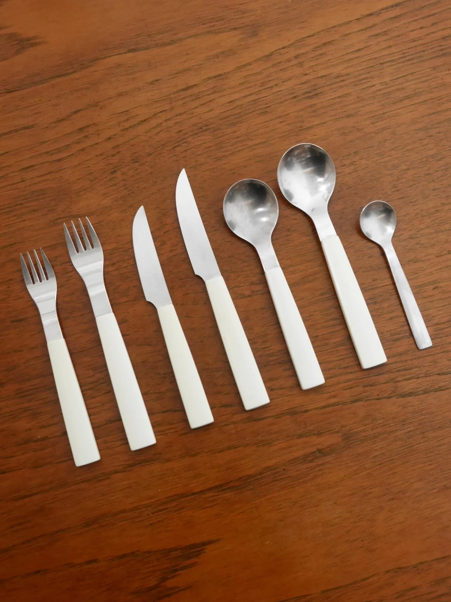 David Mellor white 1970s Java cutlery