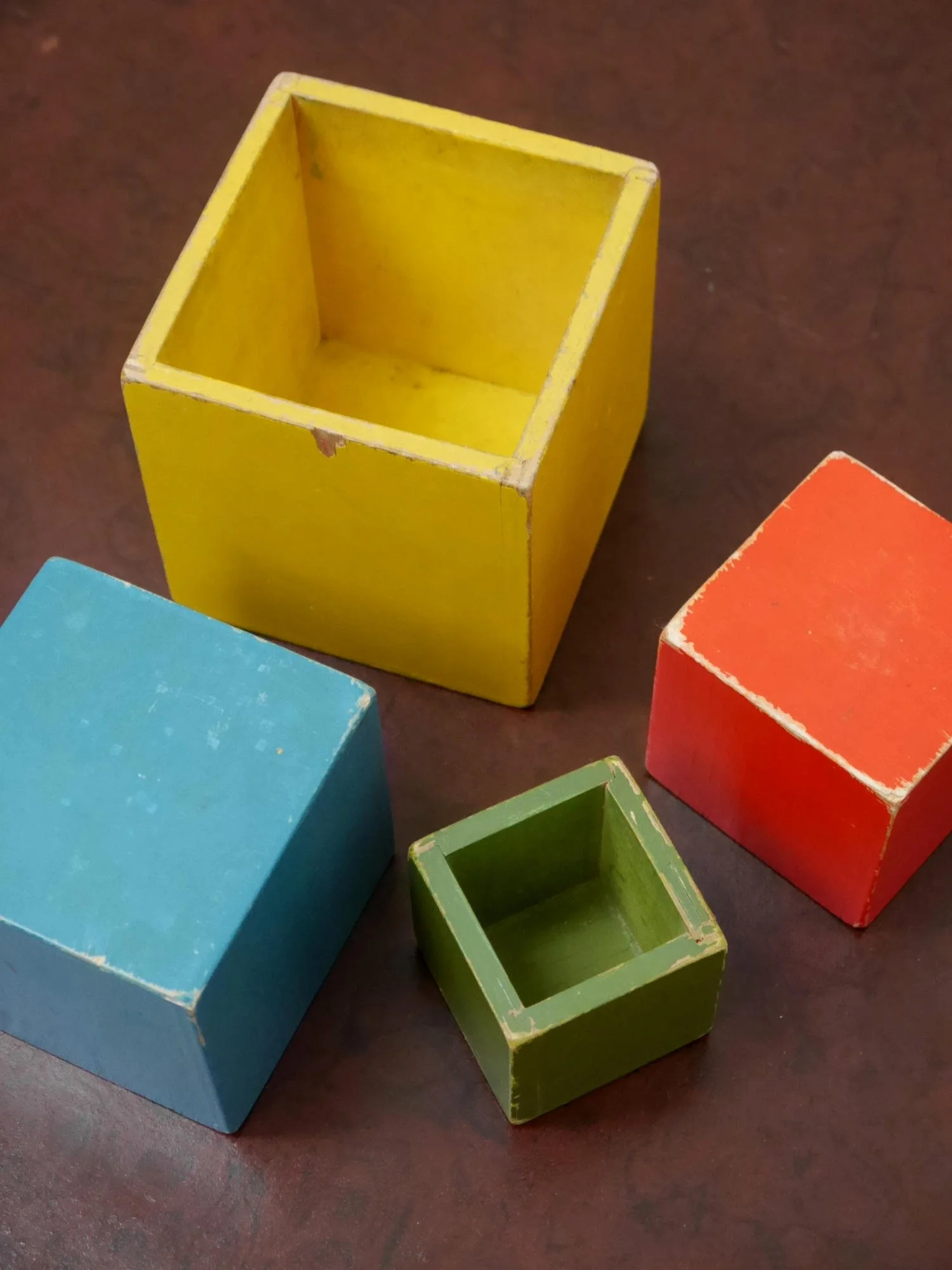 Vintage Ado-style stacking cubes