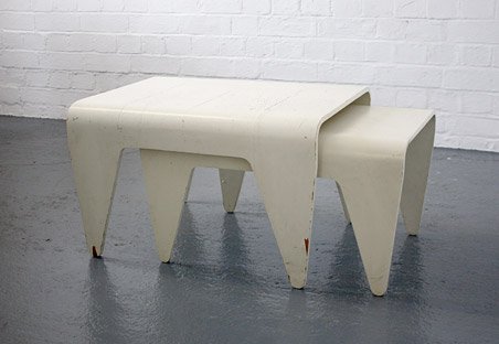 Nesting tables by Marcel Breuer for Isokon