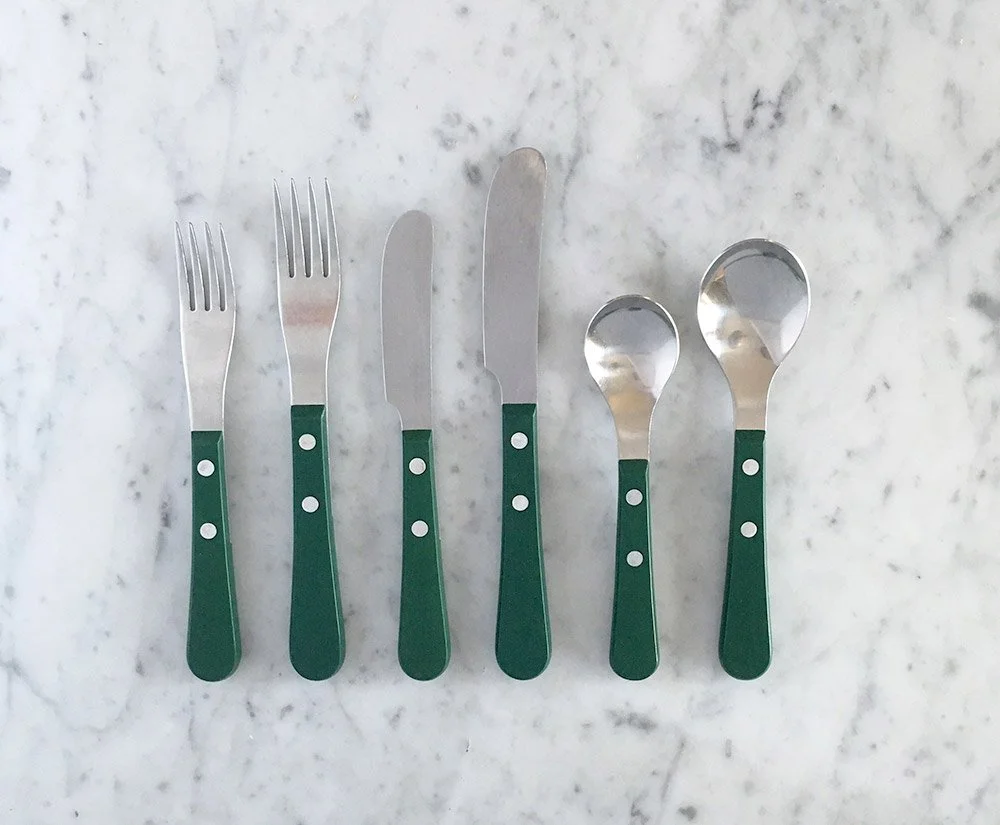 David Mellor green Provençal cutlery — Modern Room