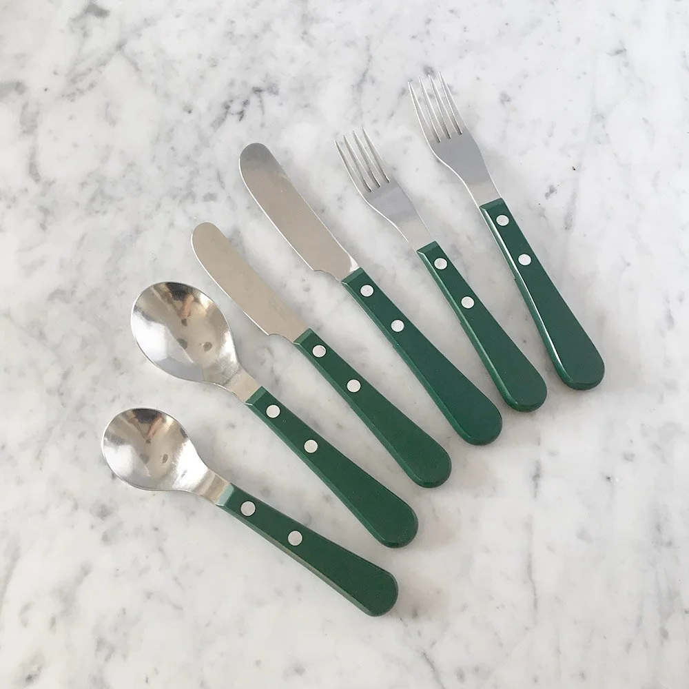 David Mellor green Provençal cutlery — Modern Room