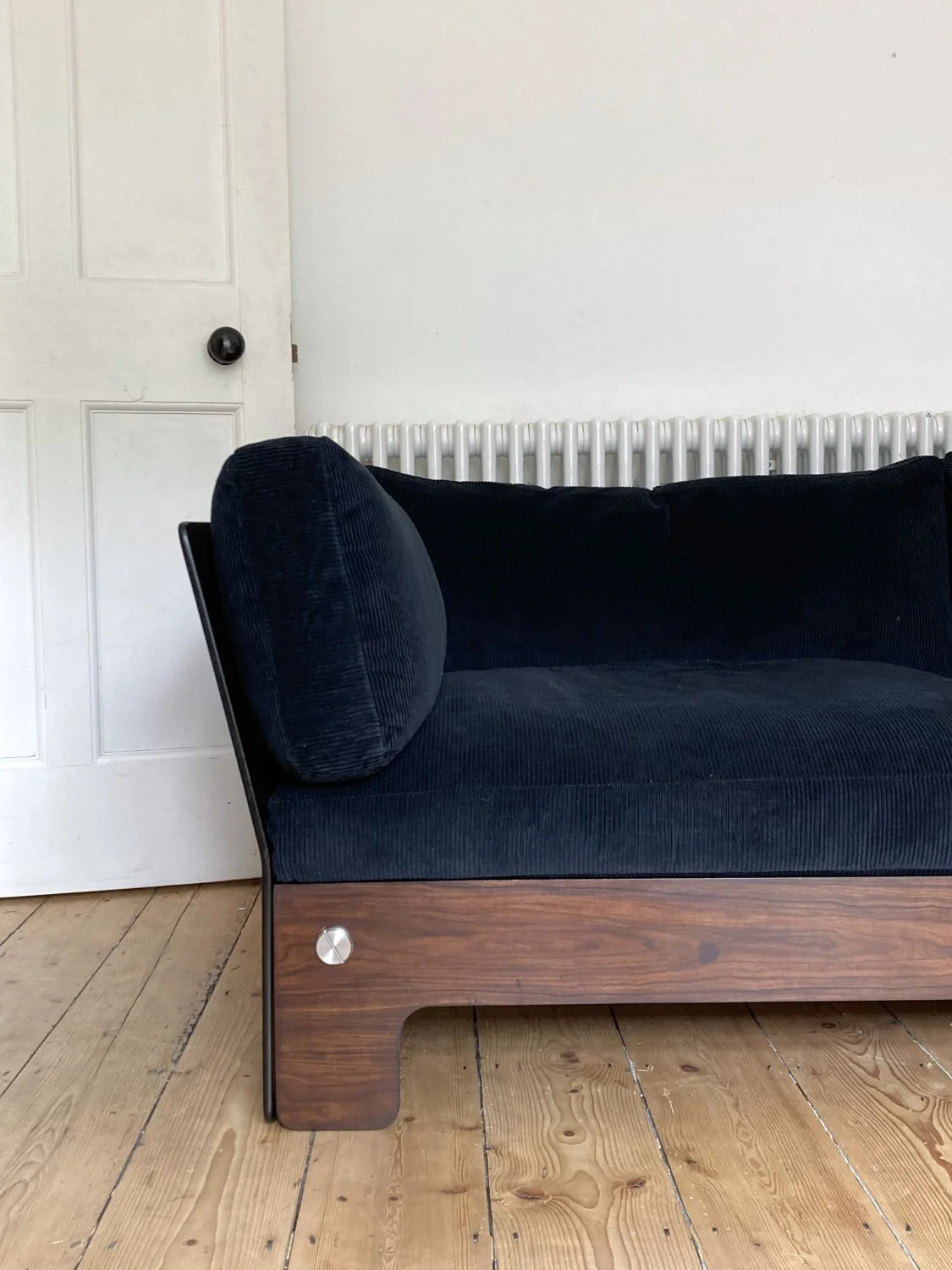 1970s rosewood plywood sofa