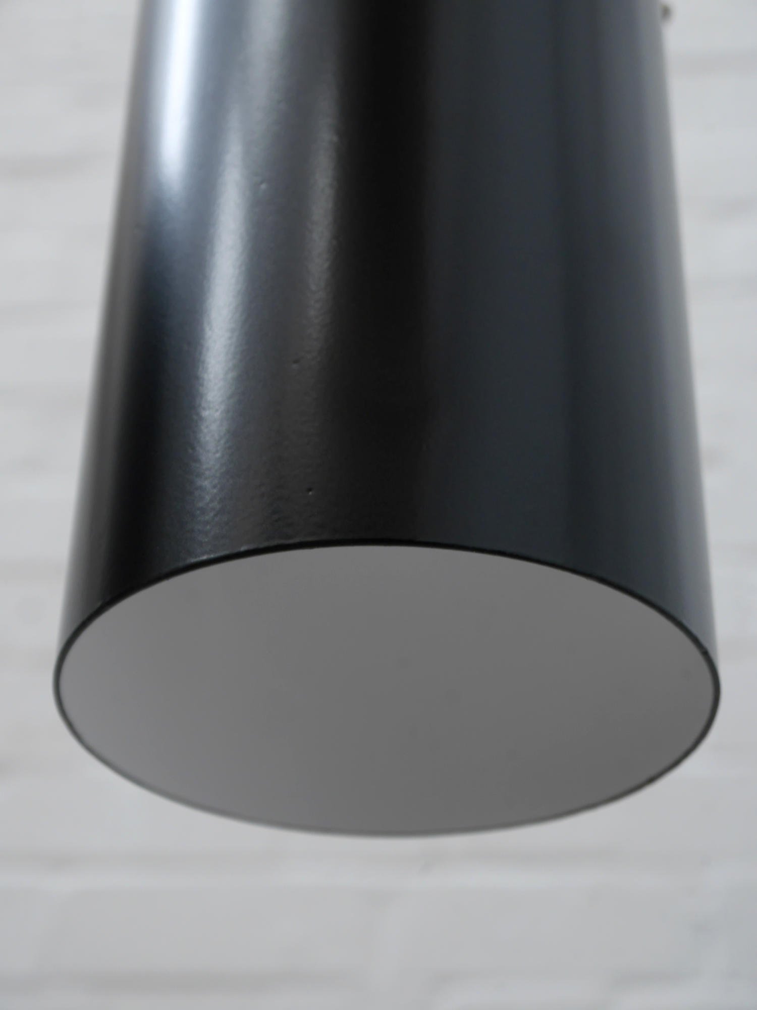 Pair of 1960s black pendant lights
