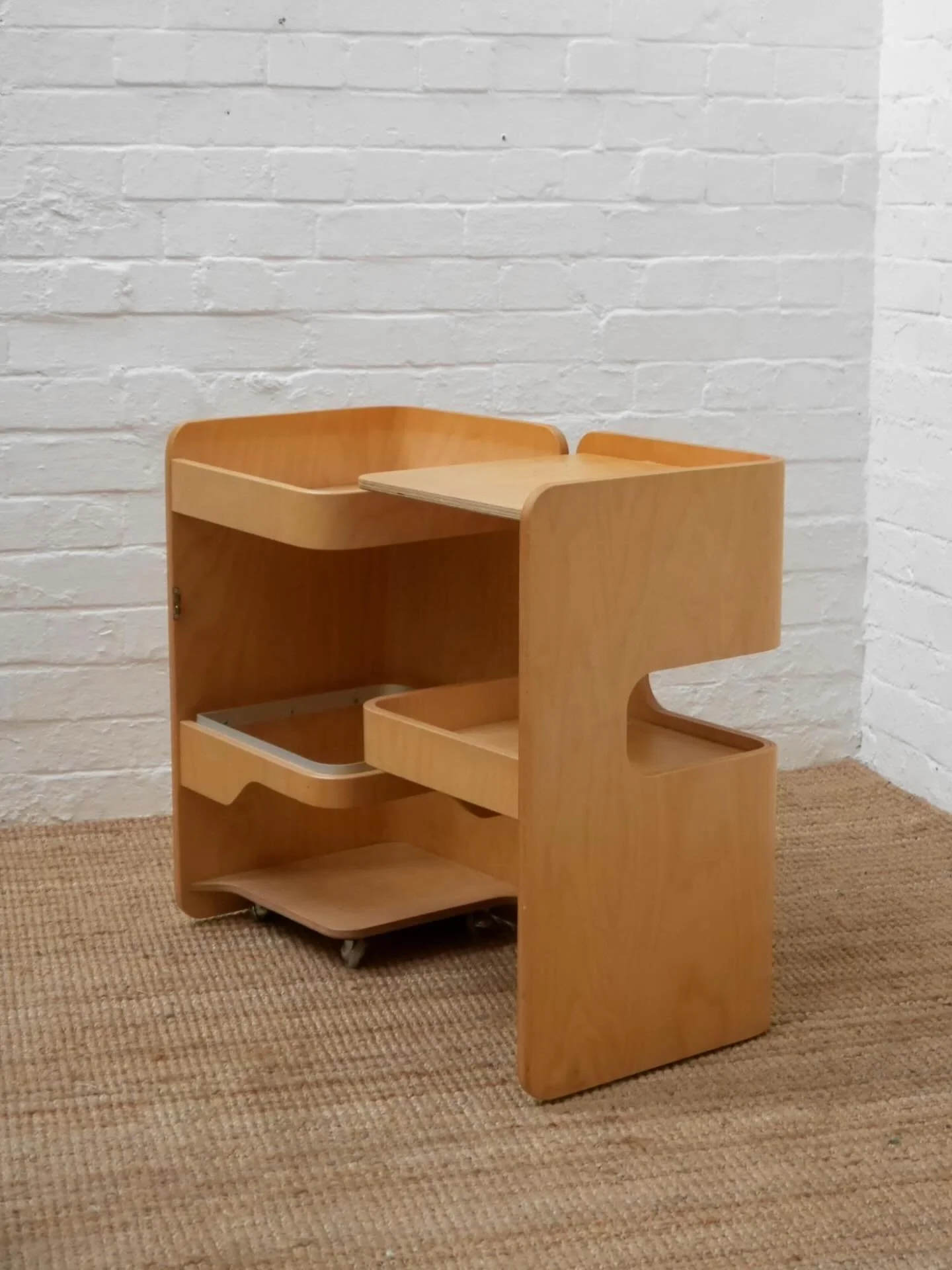 Plywood fold out cabinet, 1990s. Perfect little drinks cabinet.

DM or head to website for more details.