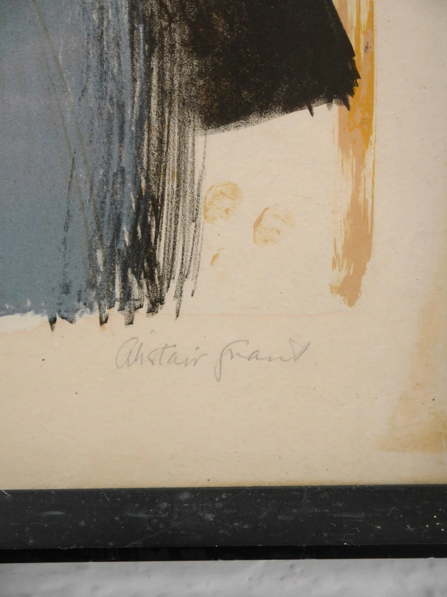 Grey Nude lithograph by Alistair Grant