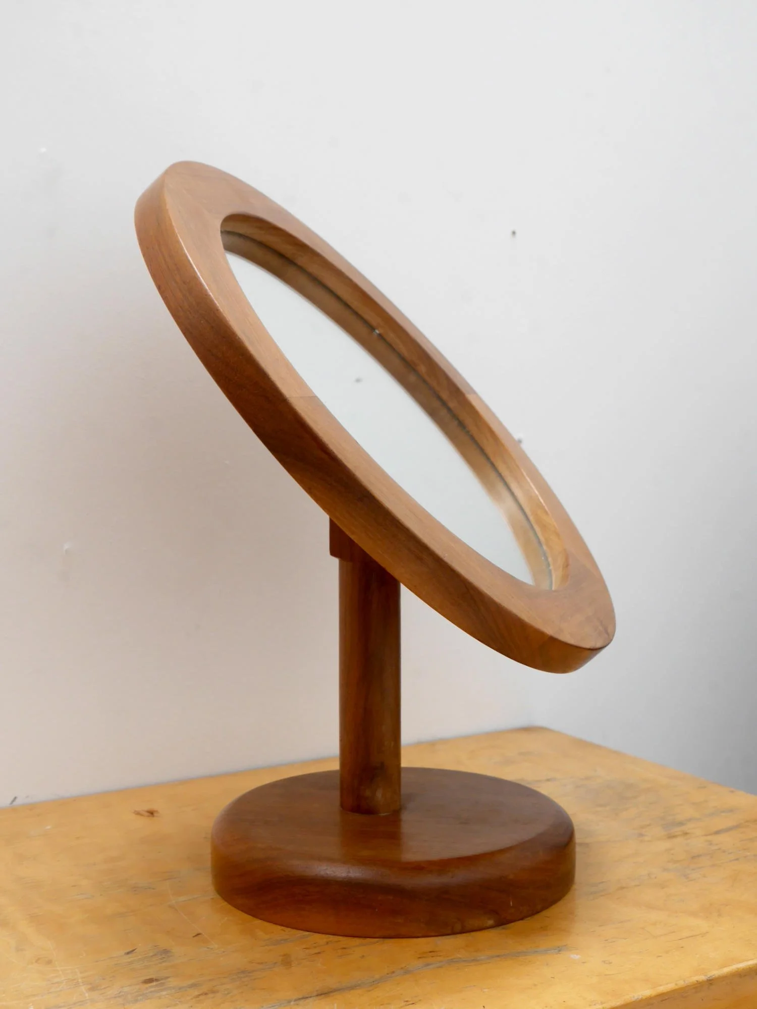 1970s wooden mirror