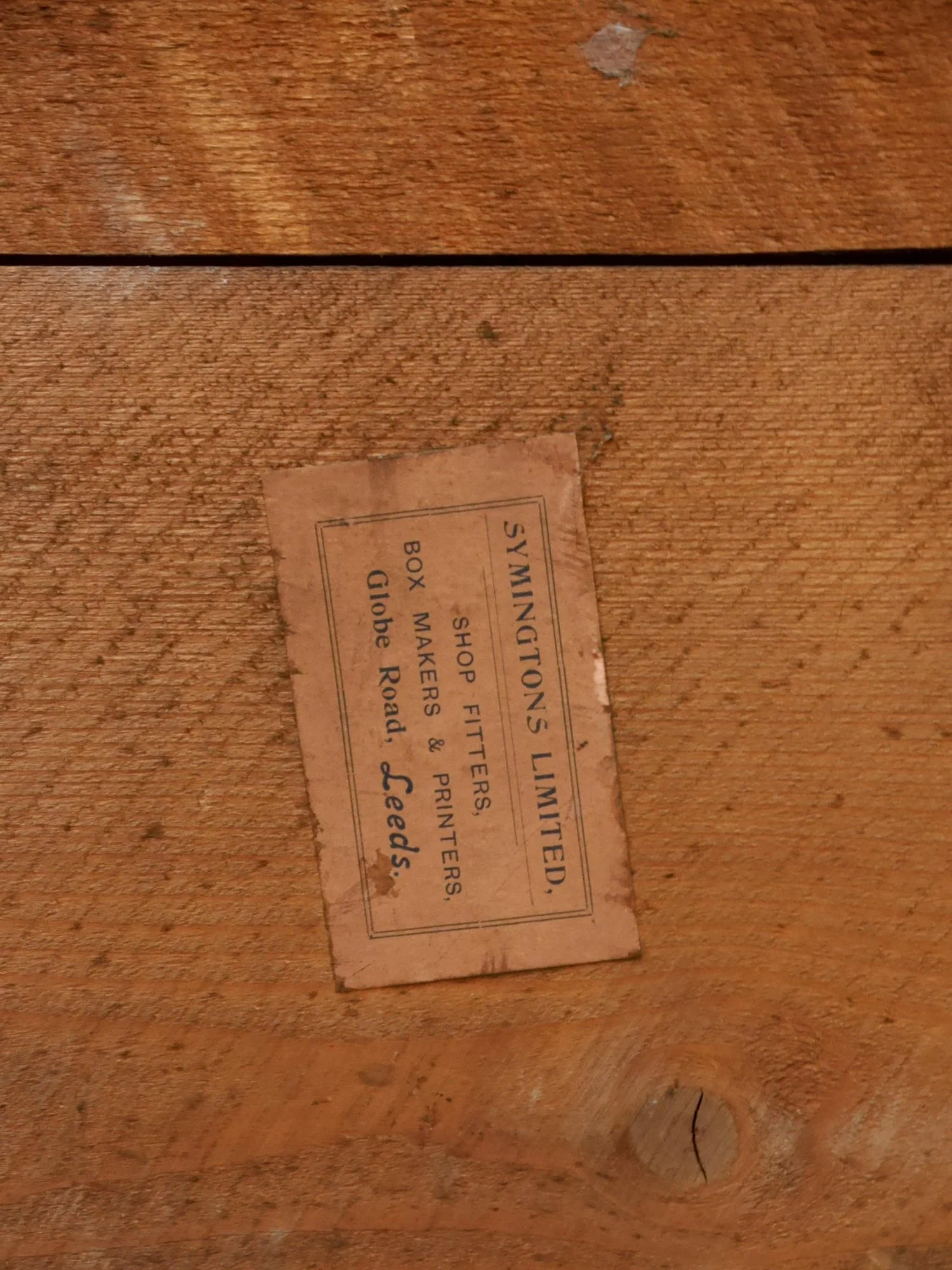 Edwardian shop mirror