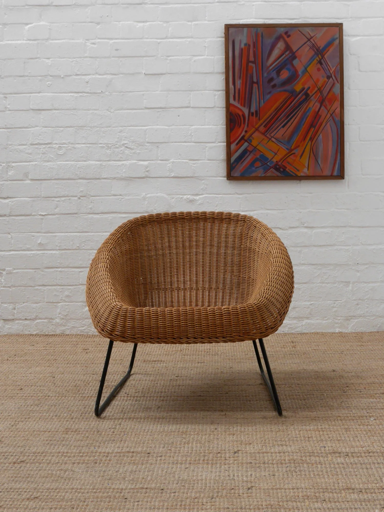 1950s Belgian wicker chairs
