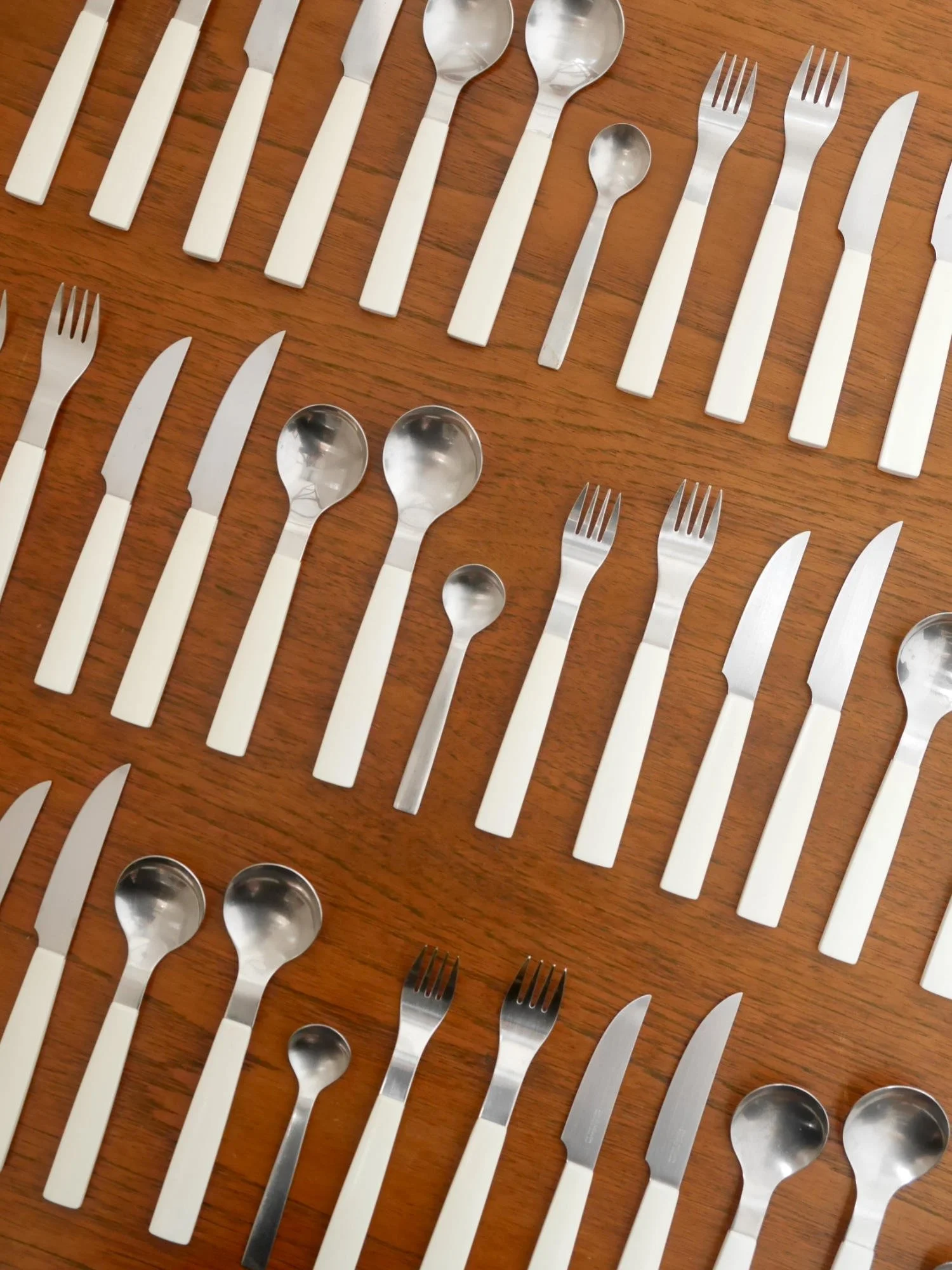 David Mellor white 1970s Java cutlery