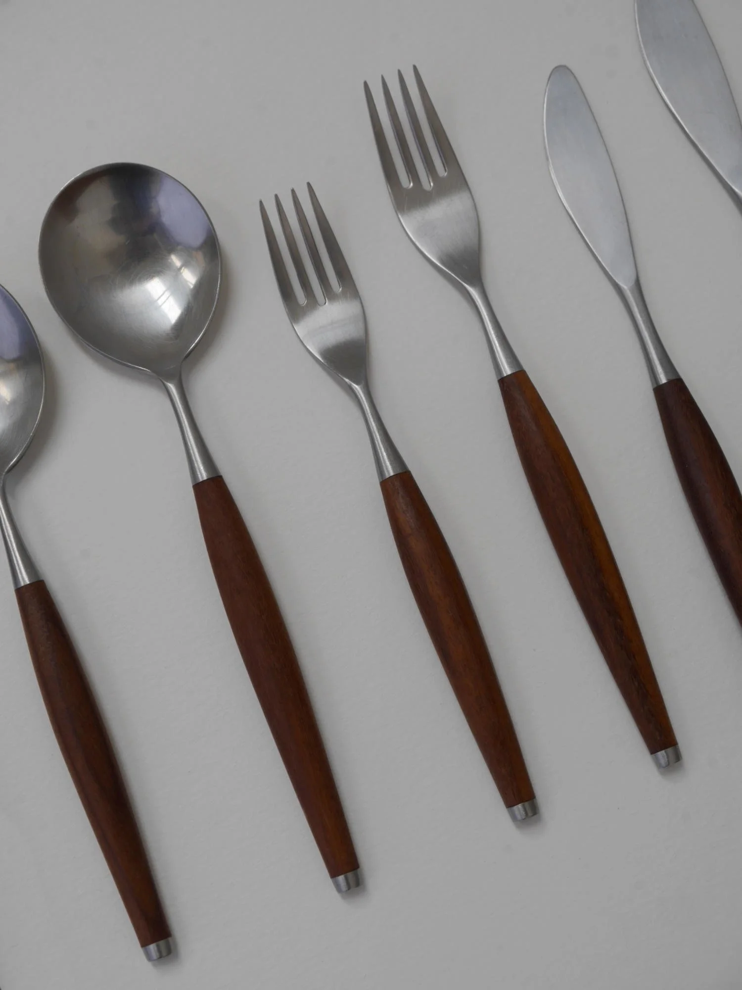 1960s Safir cutlery with teak handles