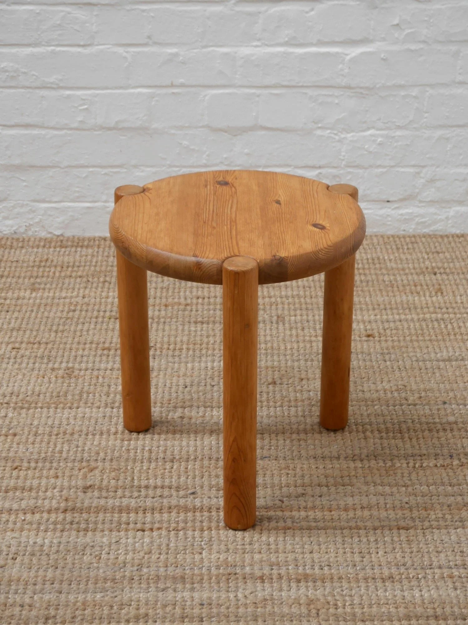 1970s pine stool