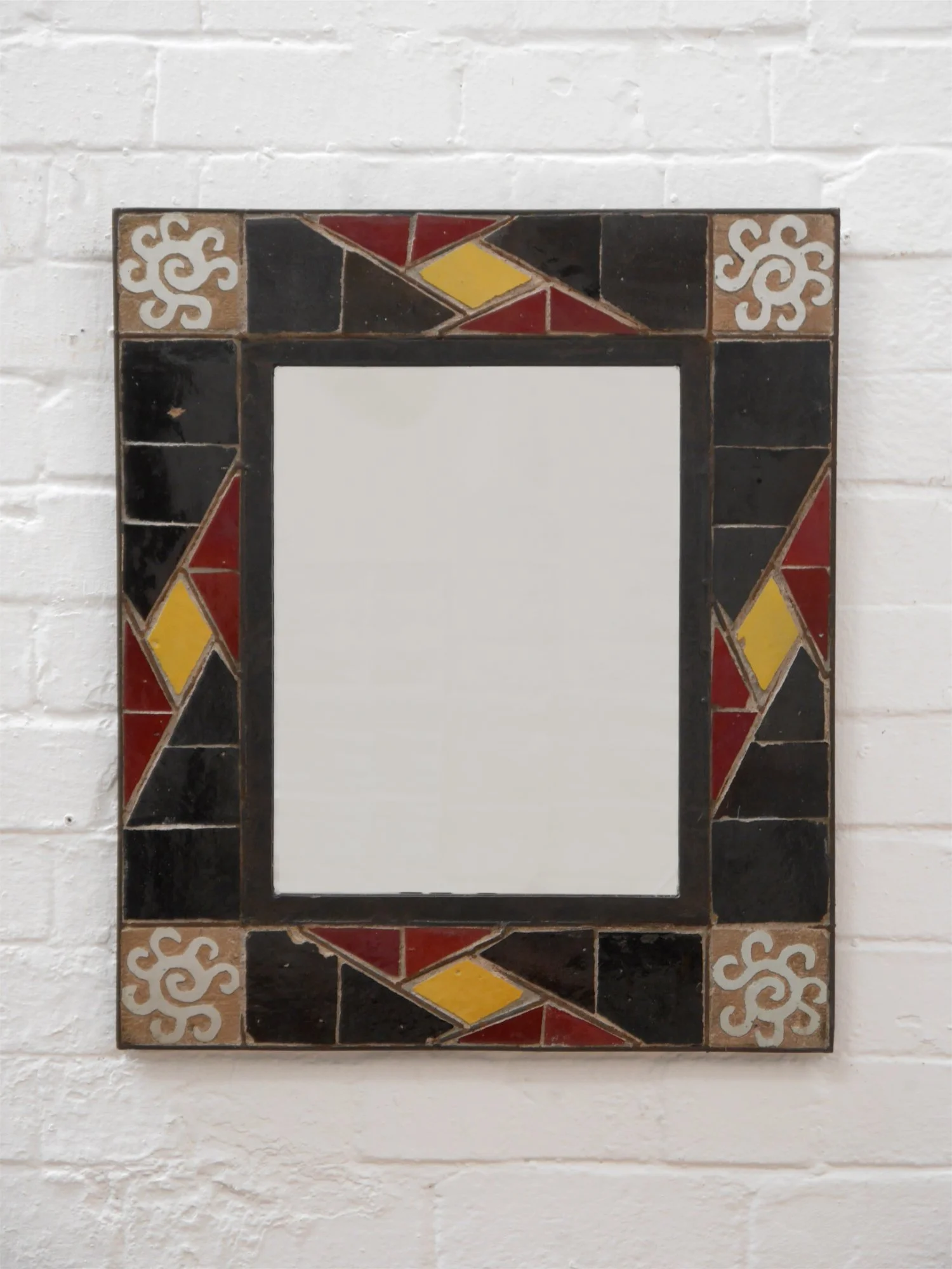 Vintage tiled mirror