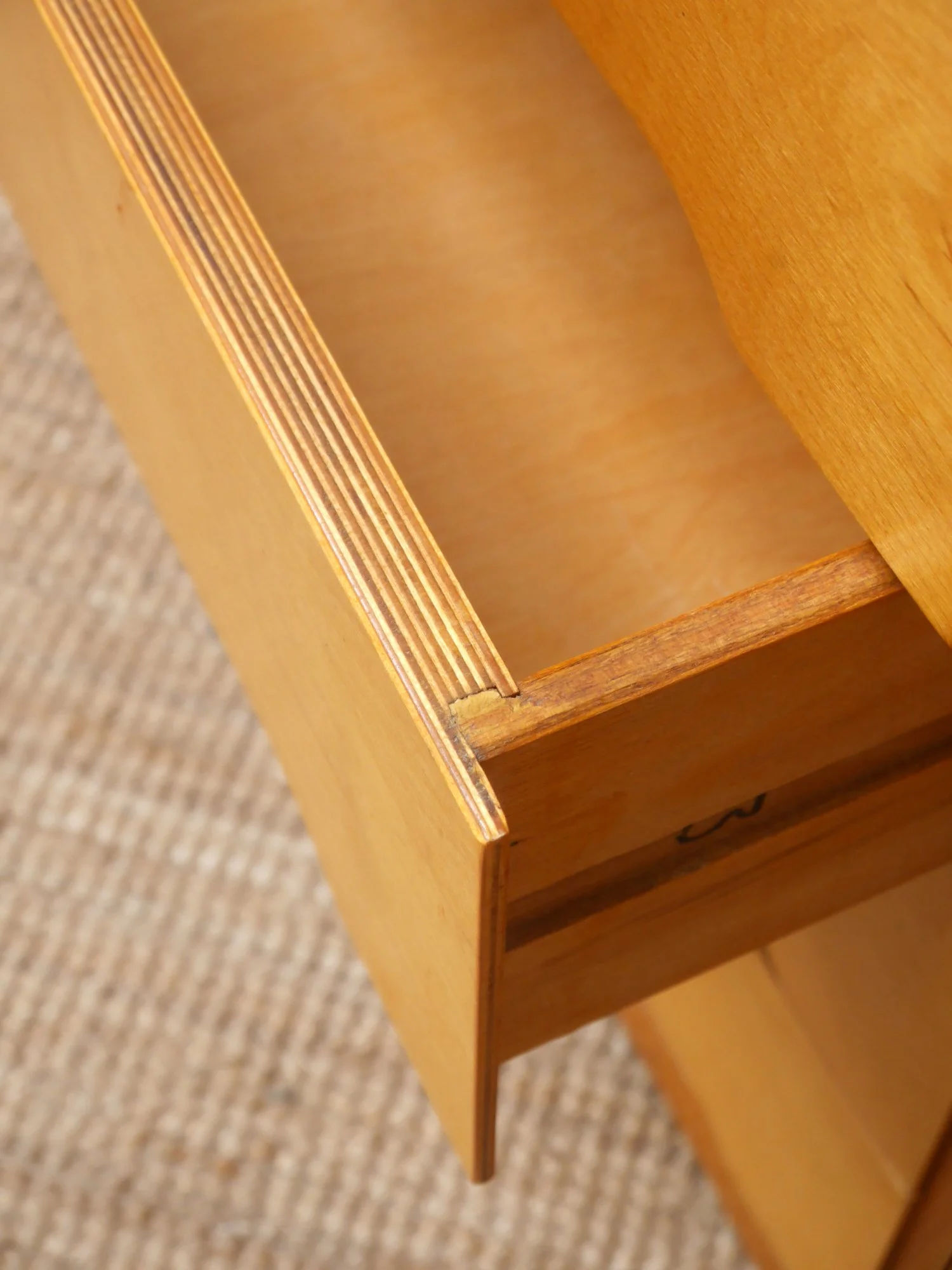Liden plywood chest of drawers