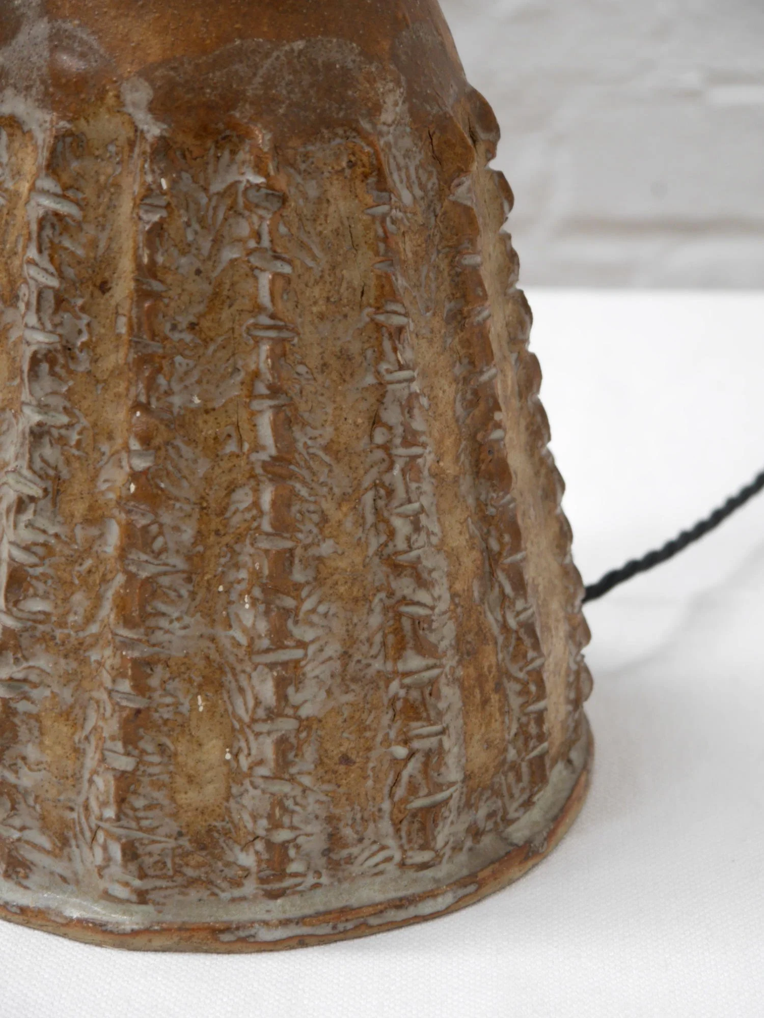 1970s studio pottery lamp
