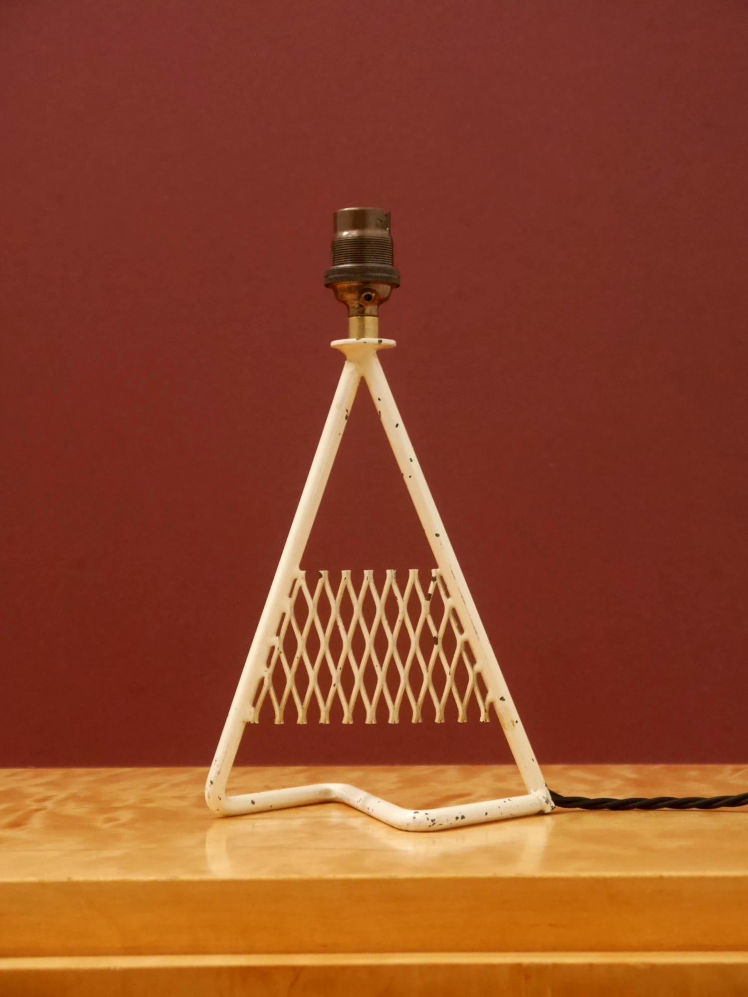 1950s metal table lamp