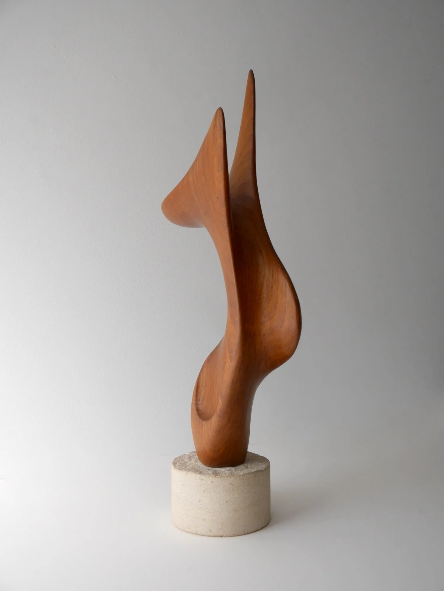 Midcentury wooden sculpture