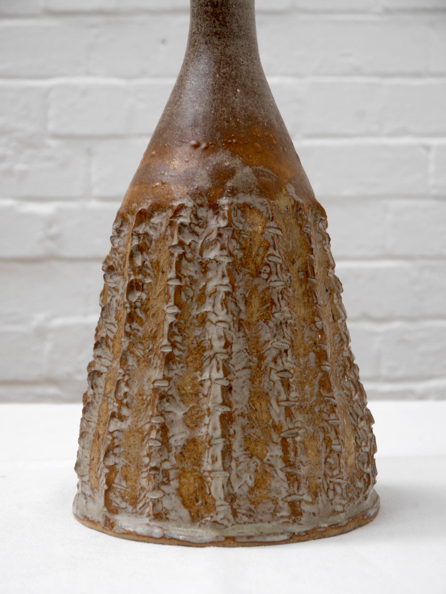 1970s studio pottery lamp