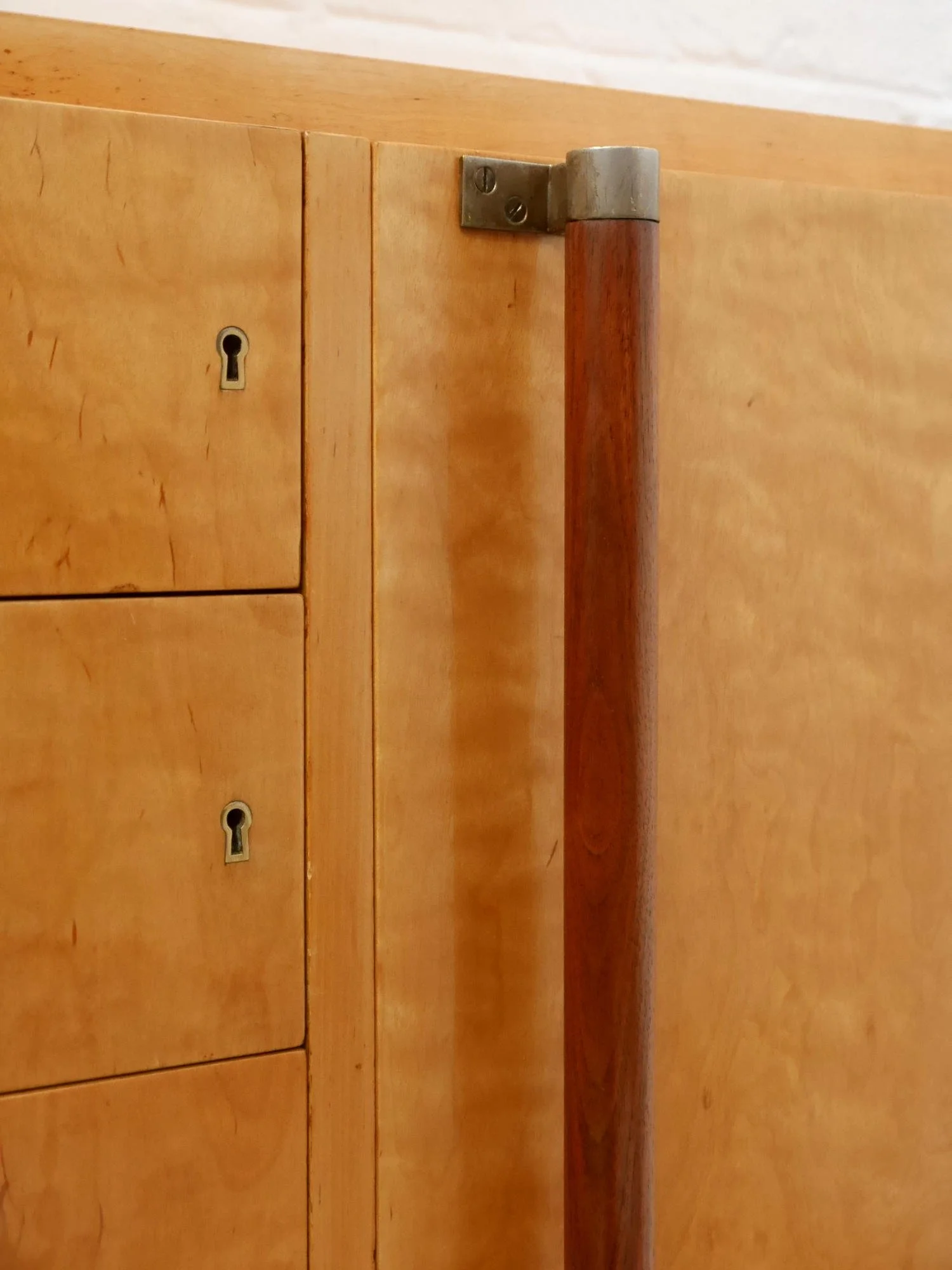 1930s modernist birch cabinet