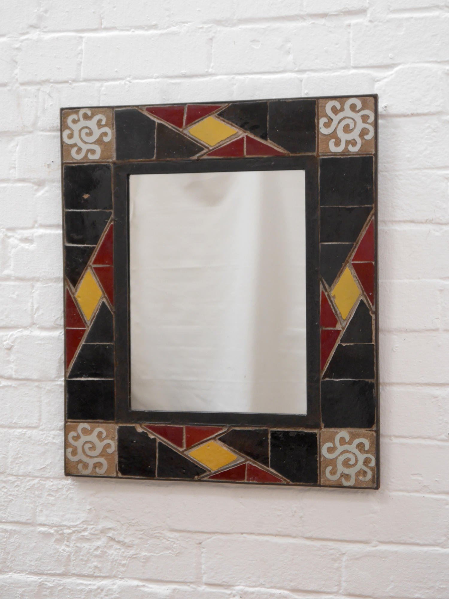 Vintage tiled mirror