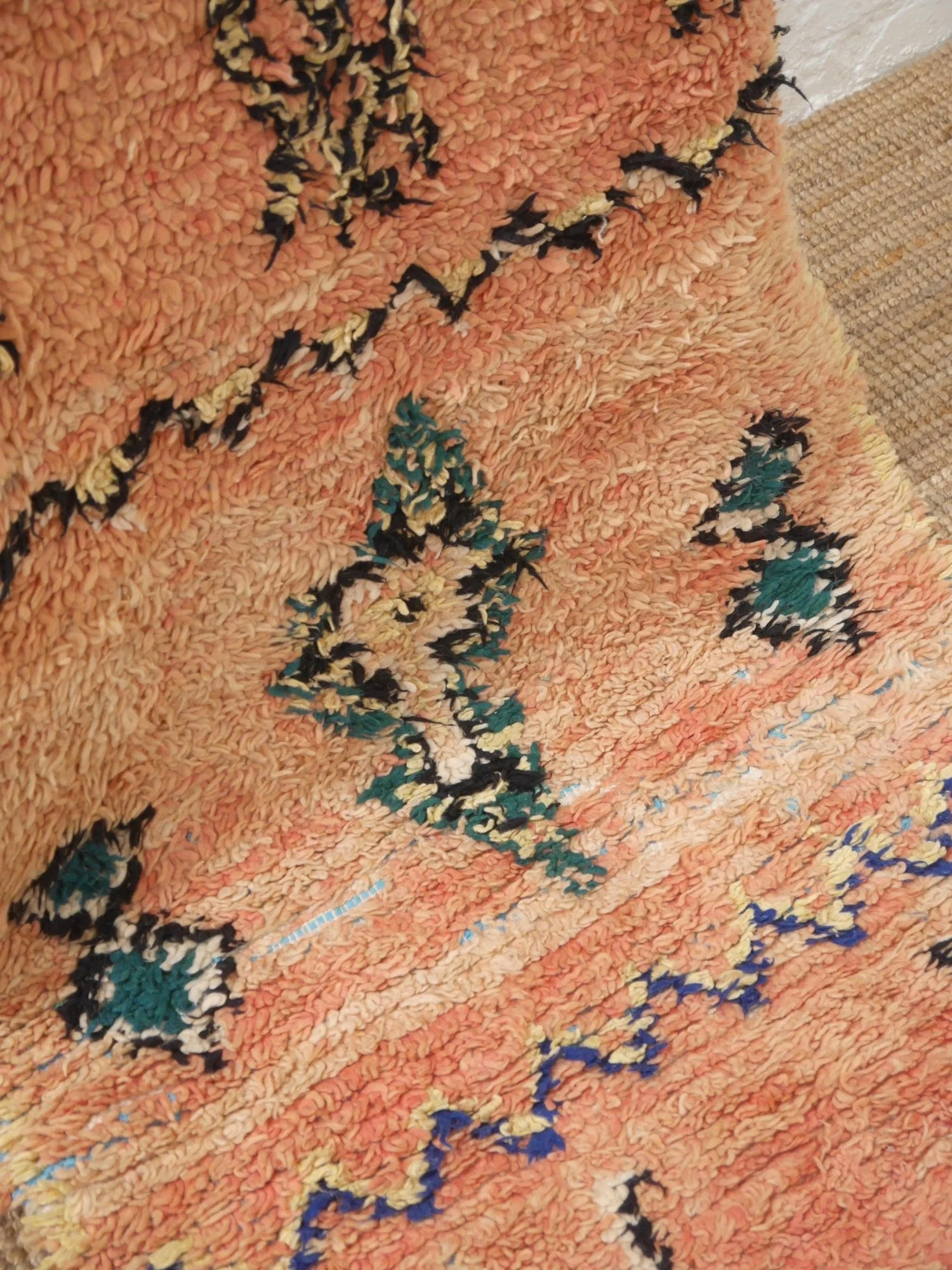 Vintage Moroccan runner rug