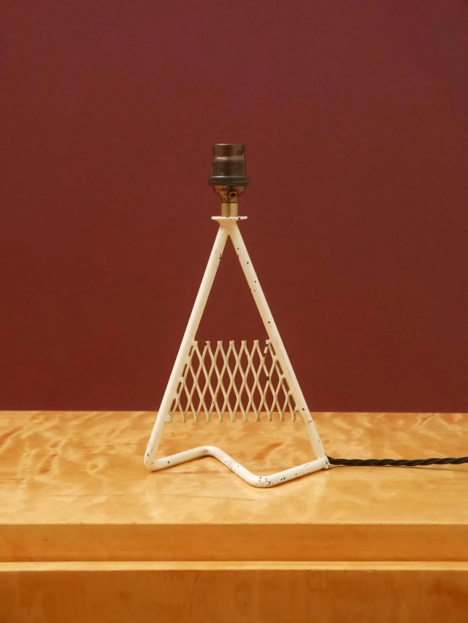 1950s metal table lamp