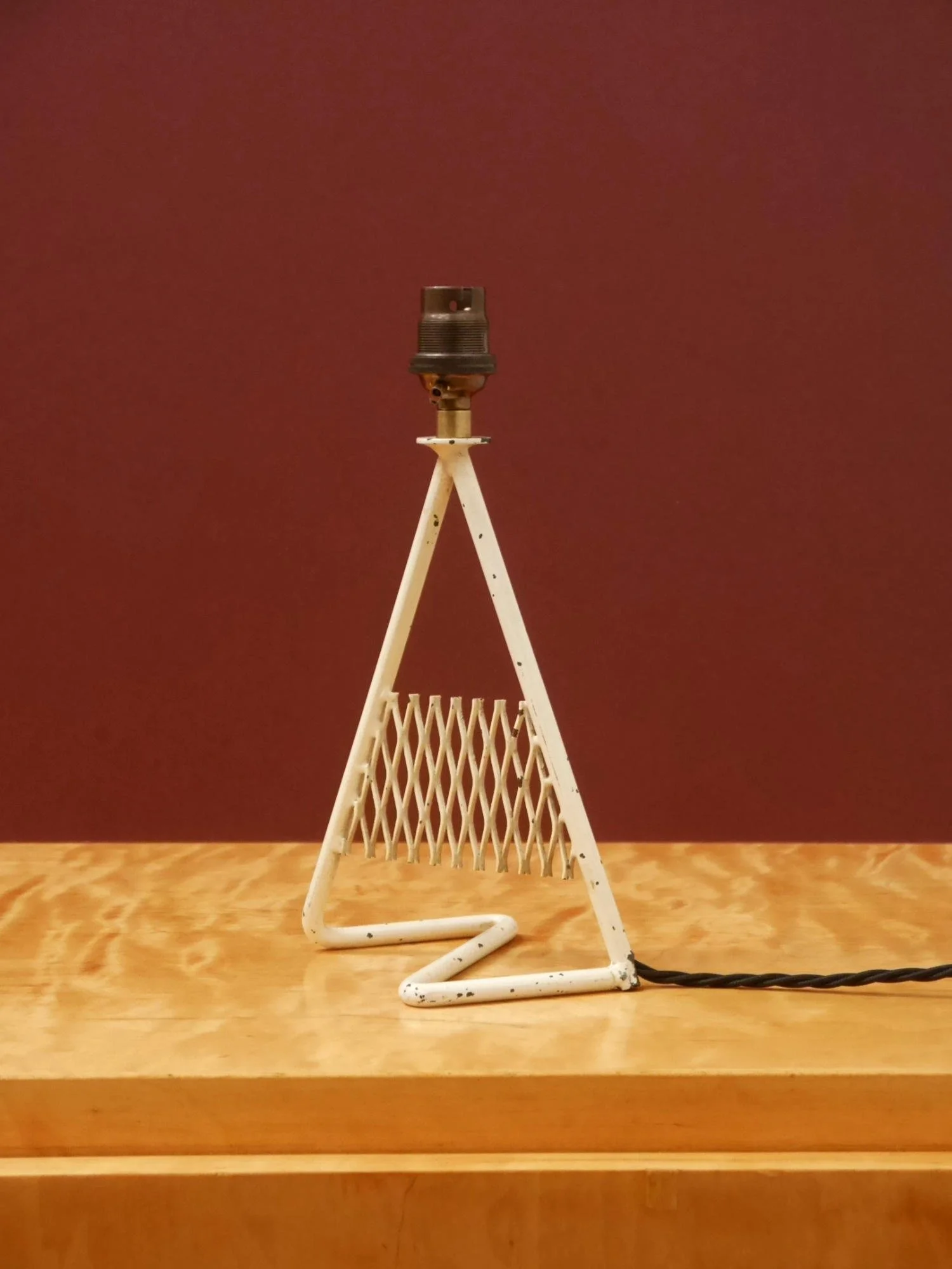 1950s metal table lamp
