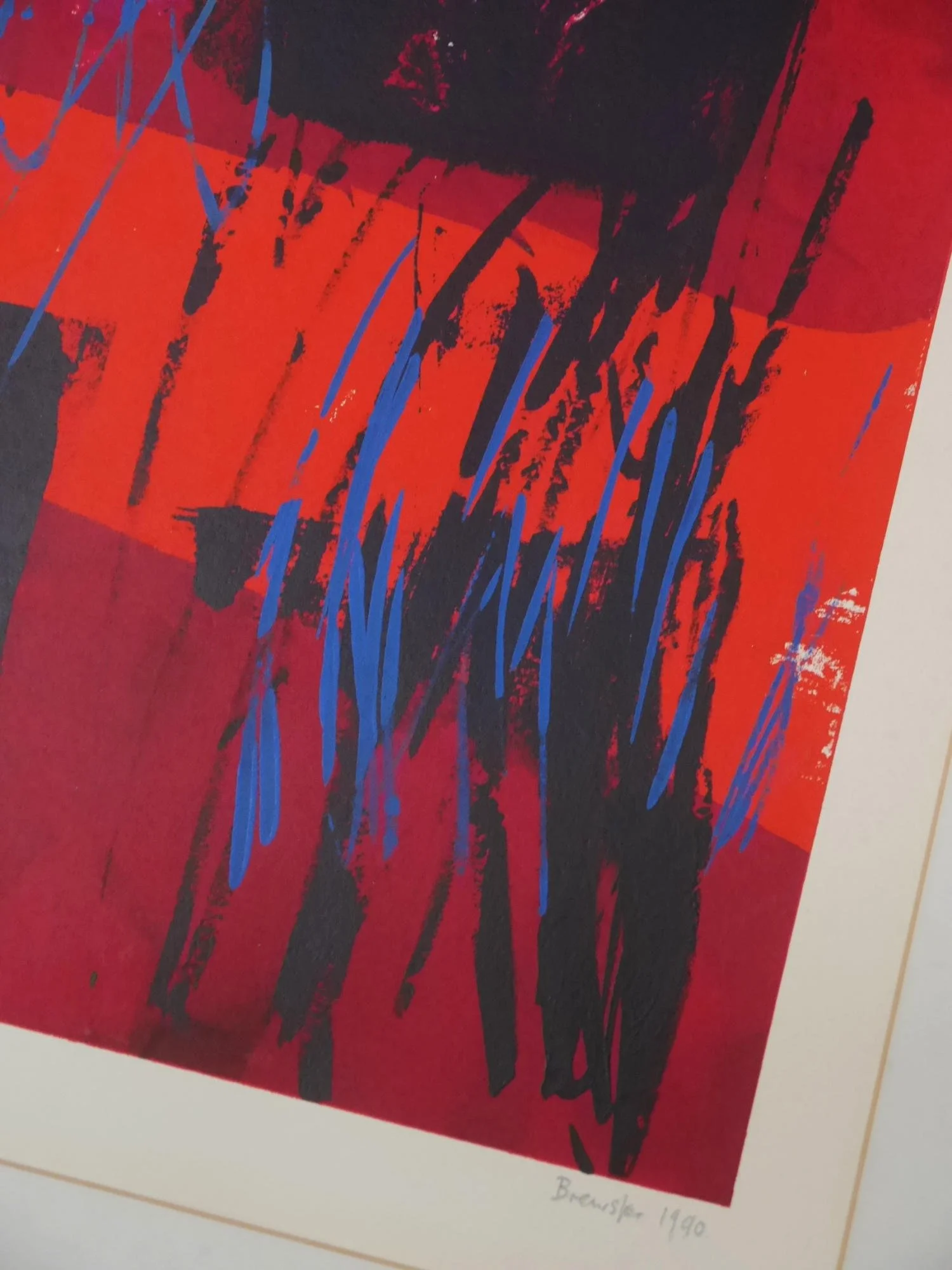 Martyn Brewster abstract monoprint