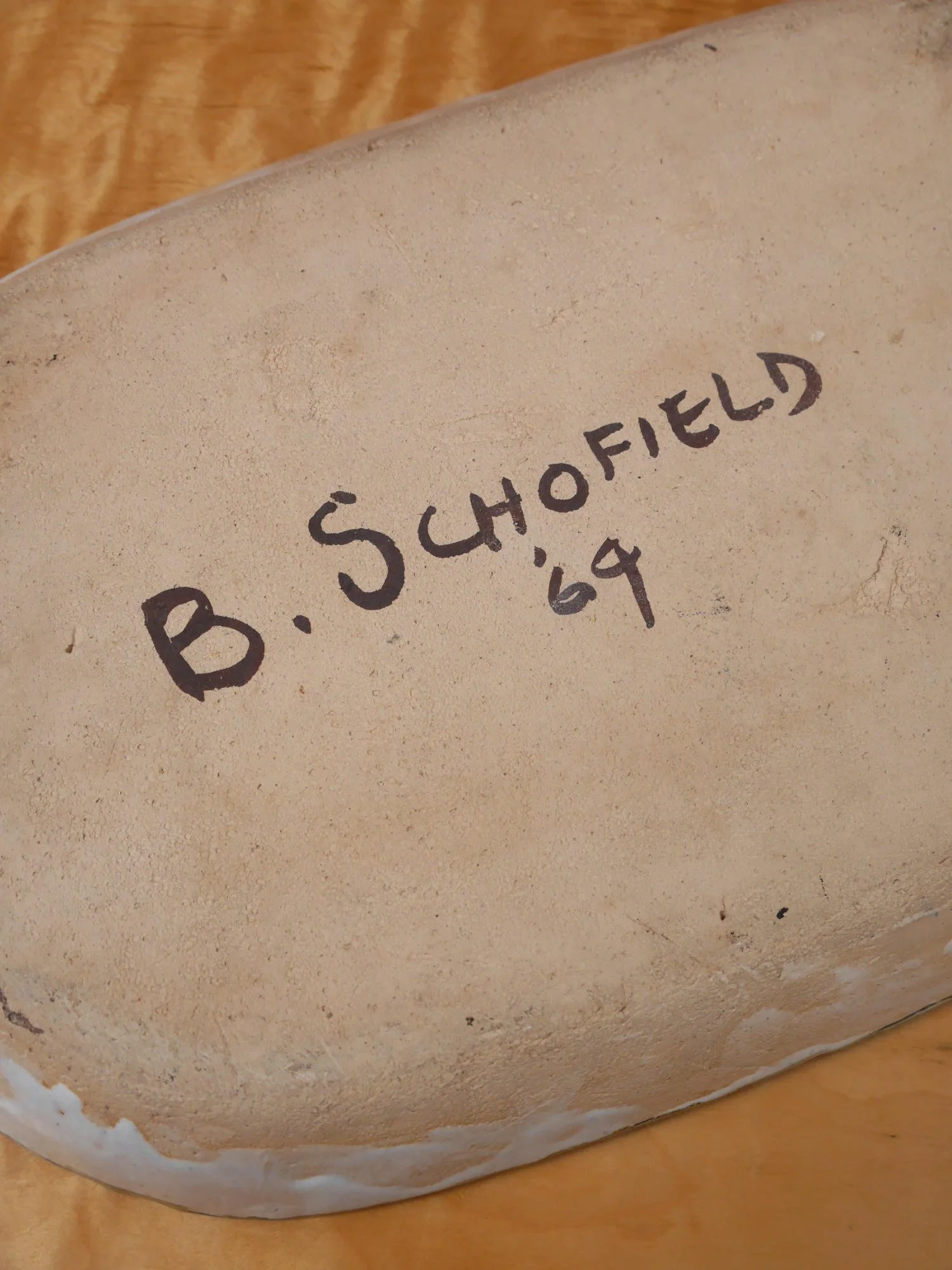1960s studio pottery platter