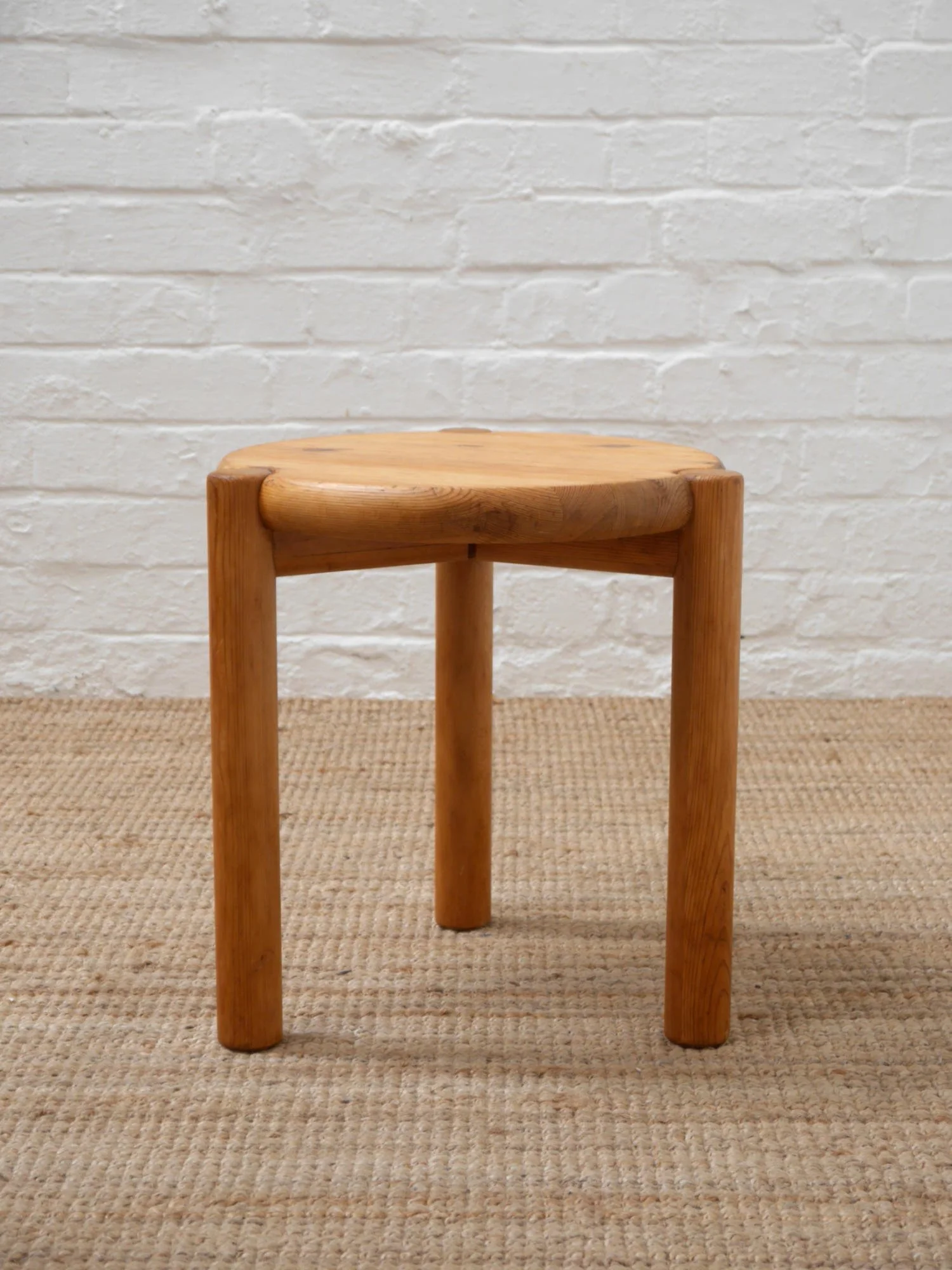 1970s pine stool