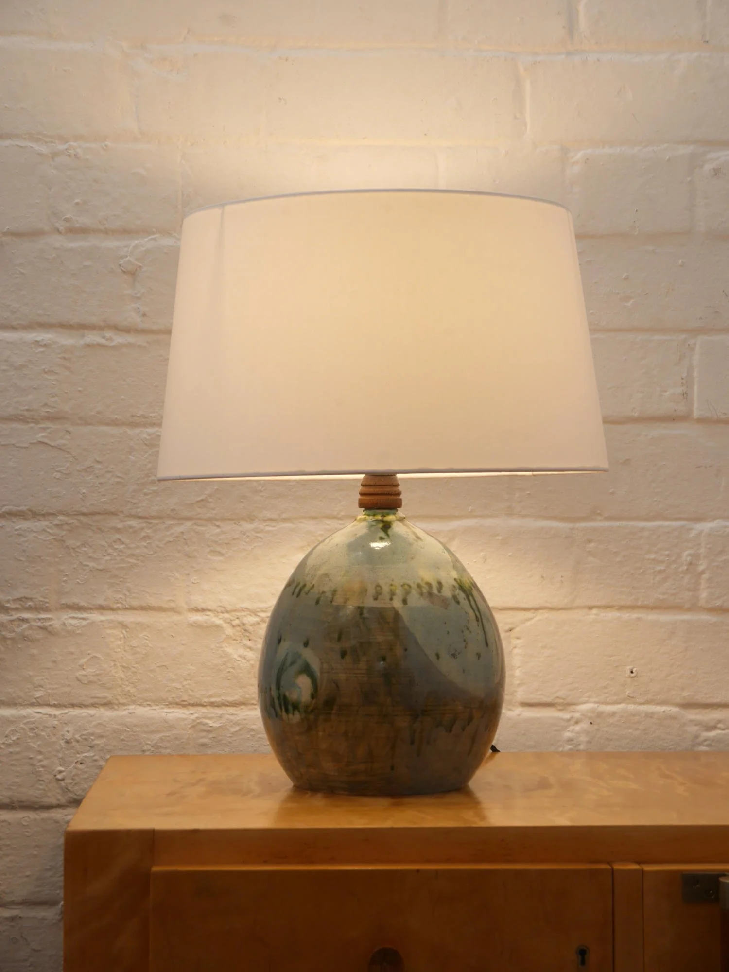 1940s ceramic table lamp