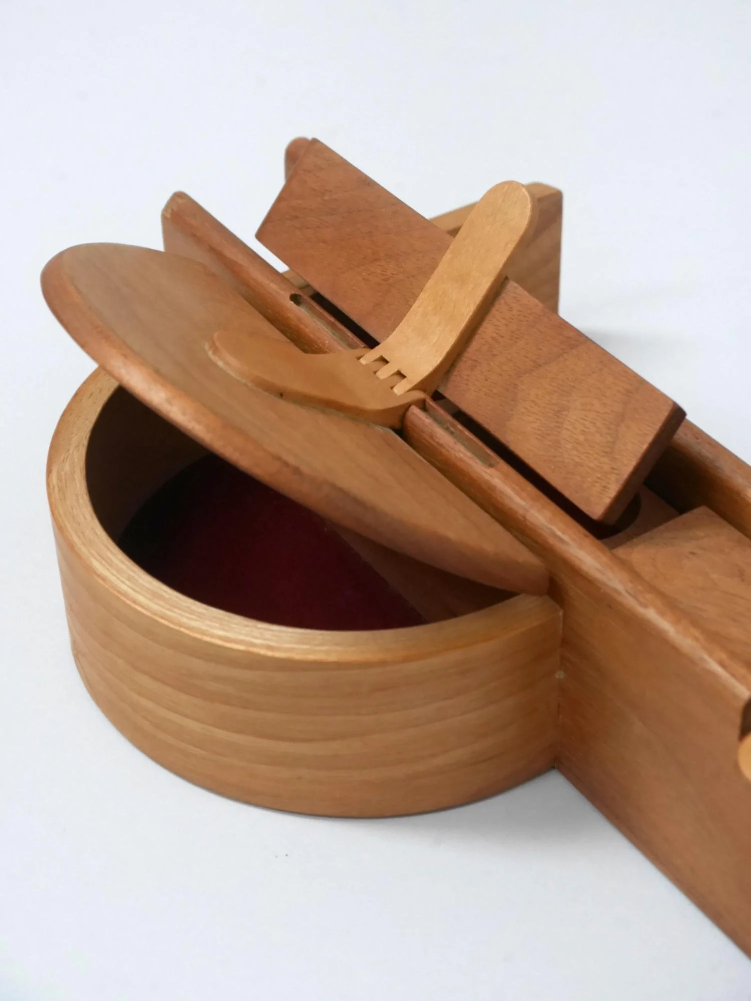 1970s Swedish wooden jewellery box