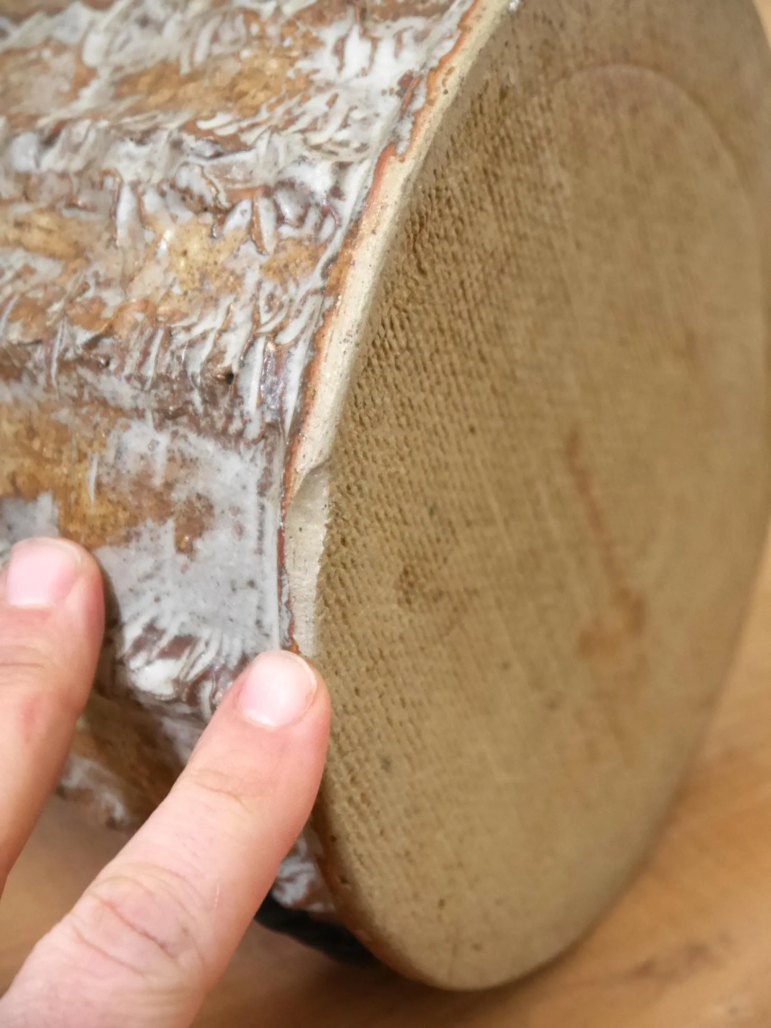 1970s studio pottery lamp